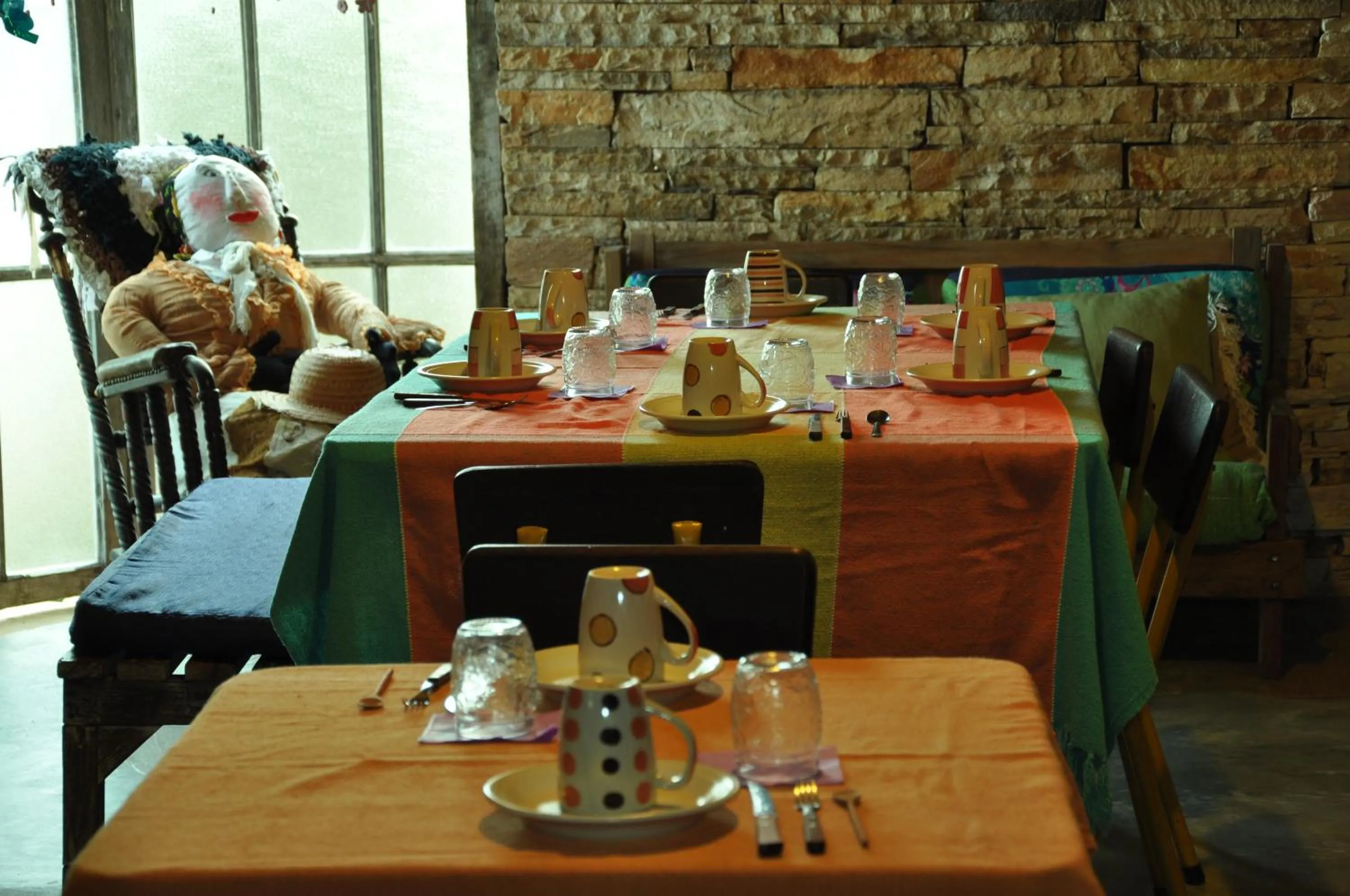 Seating area in Chalé de Pedra - Hospedaria