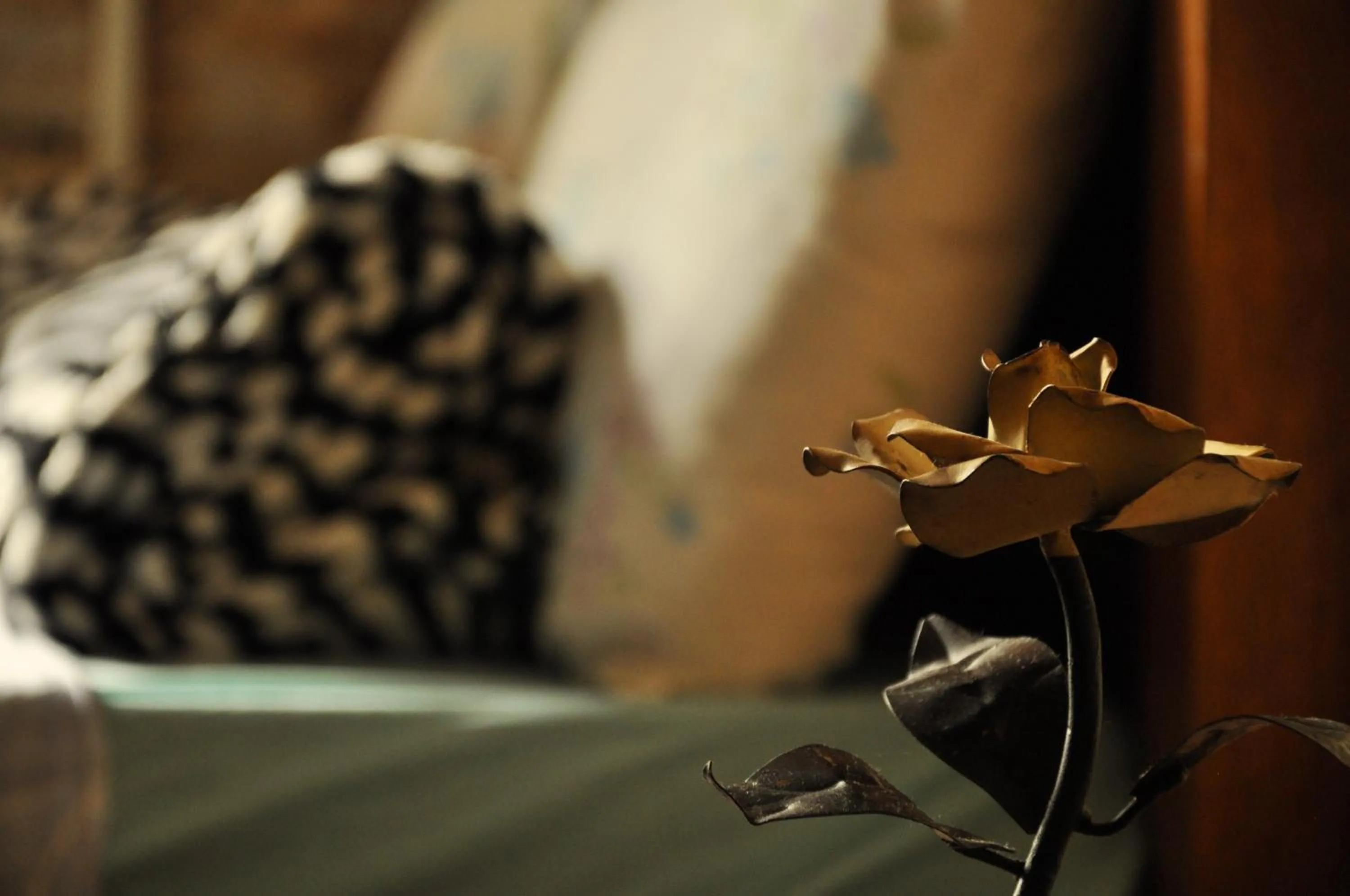 Decorative detail, Bed in Chalé de Pedra - Hospedaria