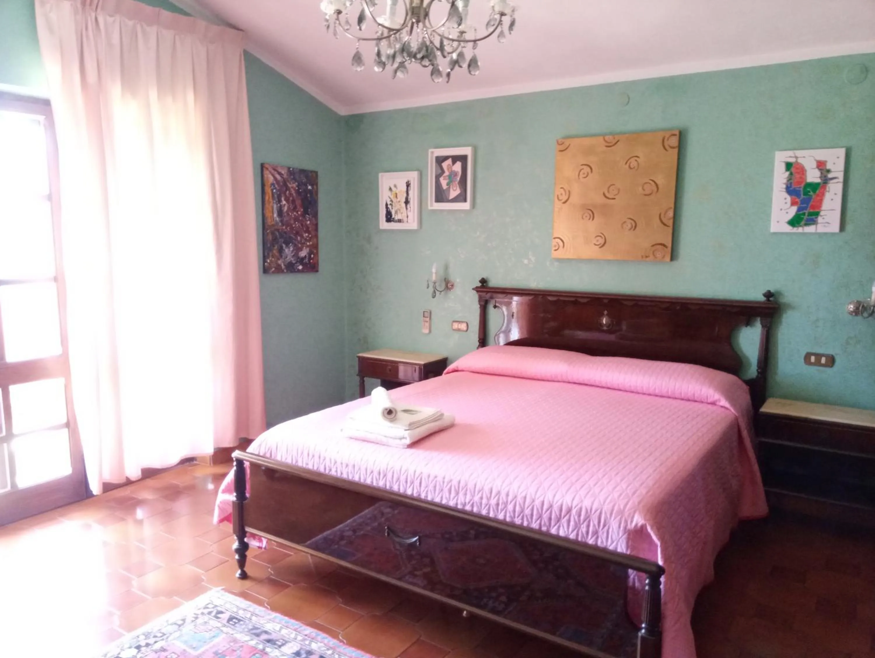 Bedroom, Bed in Villa Corrias