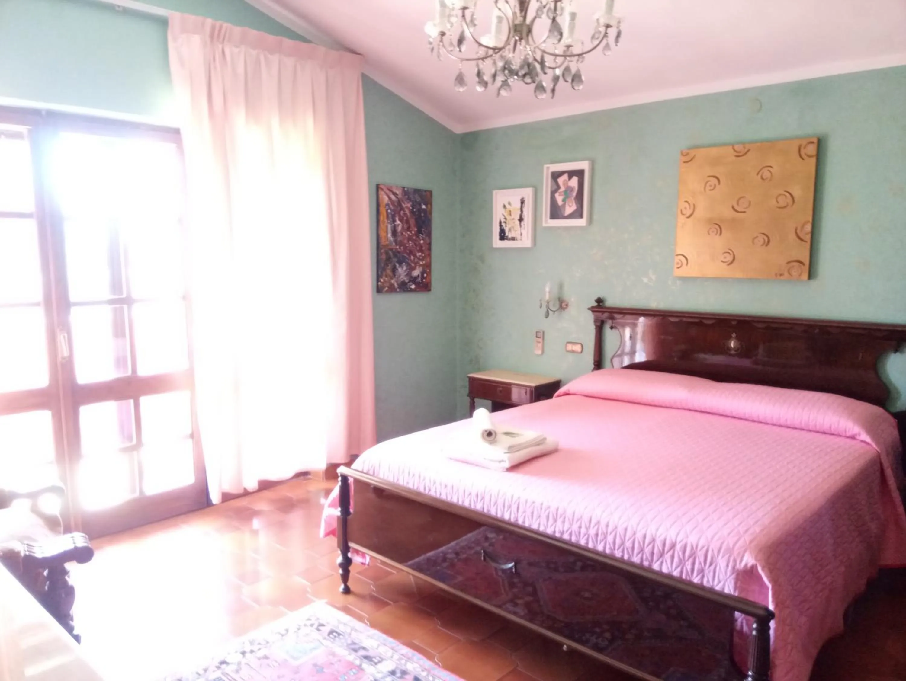 Bedroom, Bed in Villa Corrias