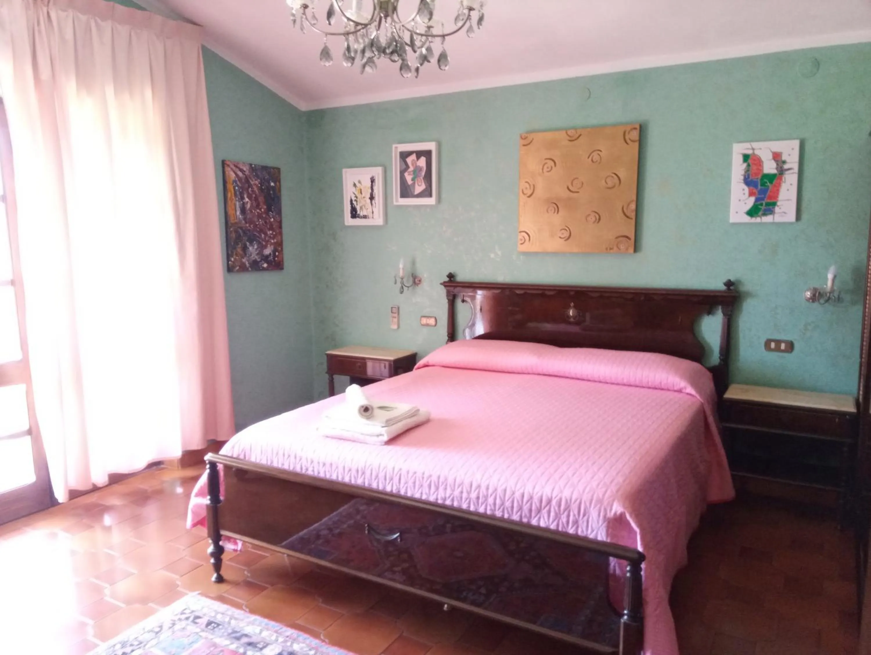 Bedroom, Bed in Villa Corrias