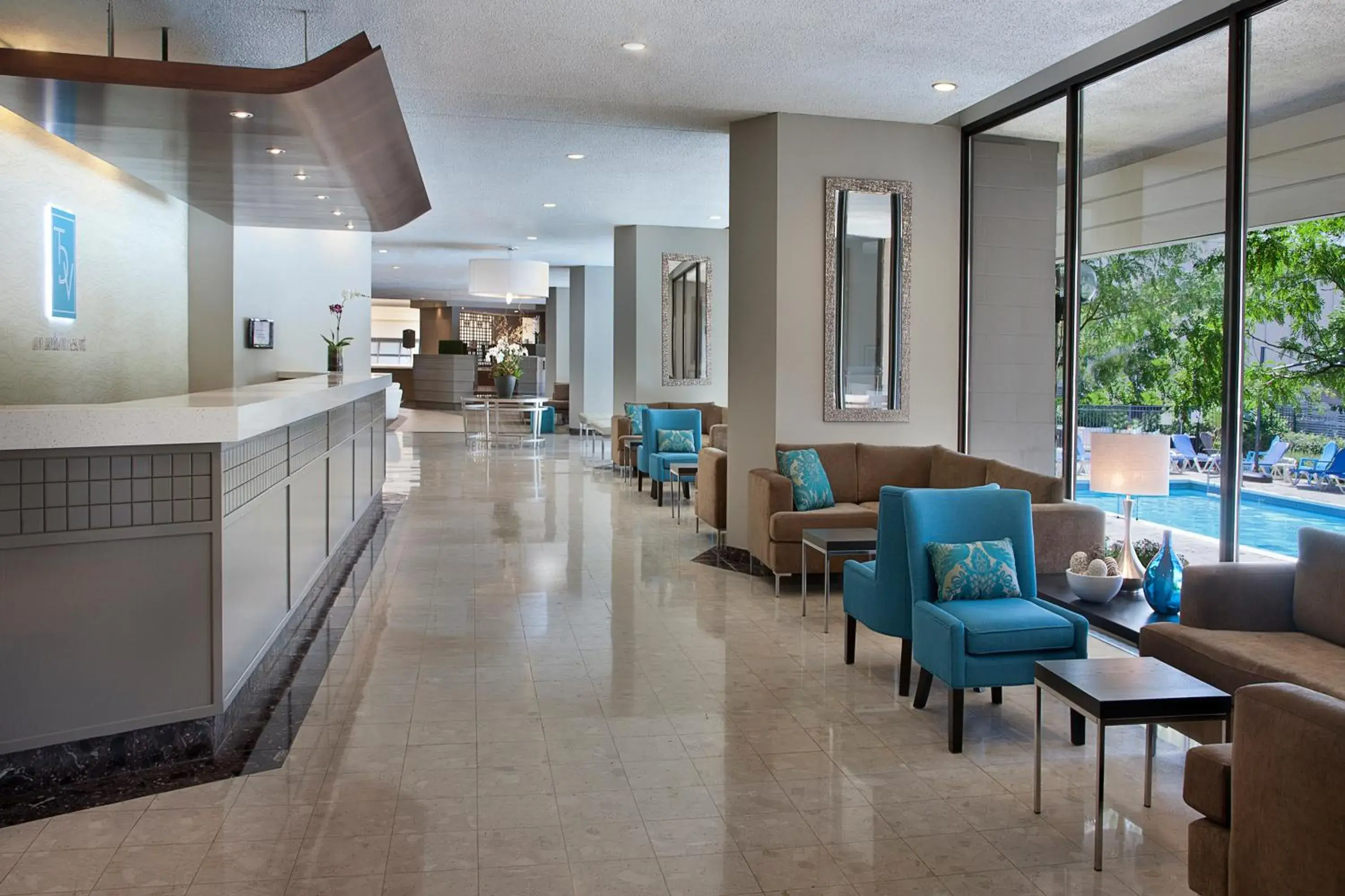 Lobby or reception in Toronto Don Valley Hotel and Suites Lobby or reception in Toronto Don Valley Hotel and Suites