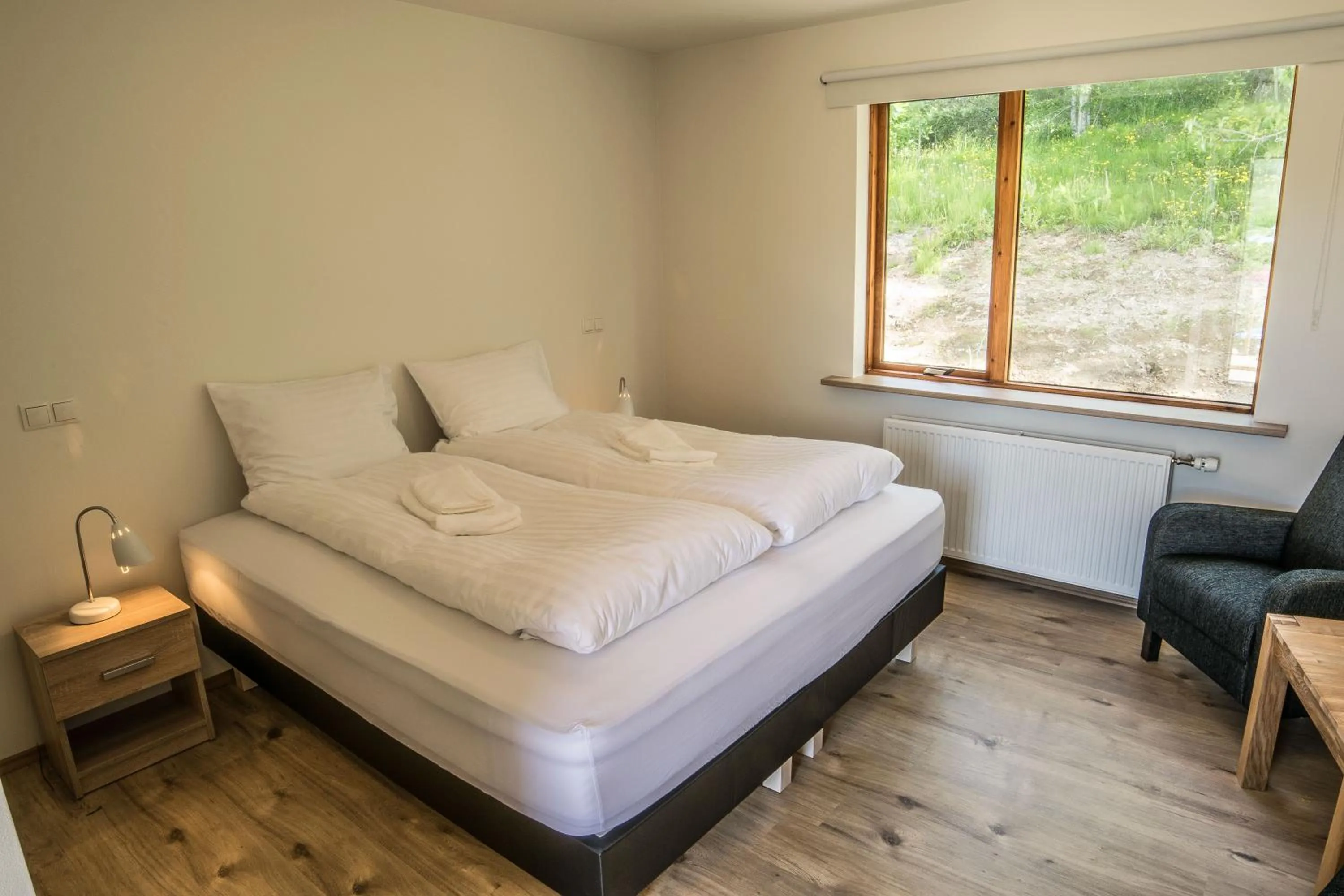 Property building, Bed in Guesthouse Hvítafell