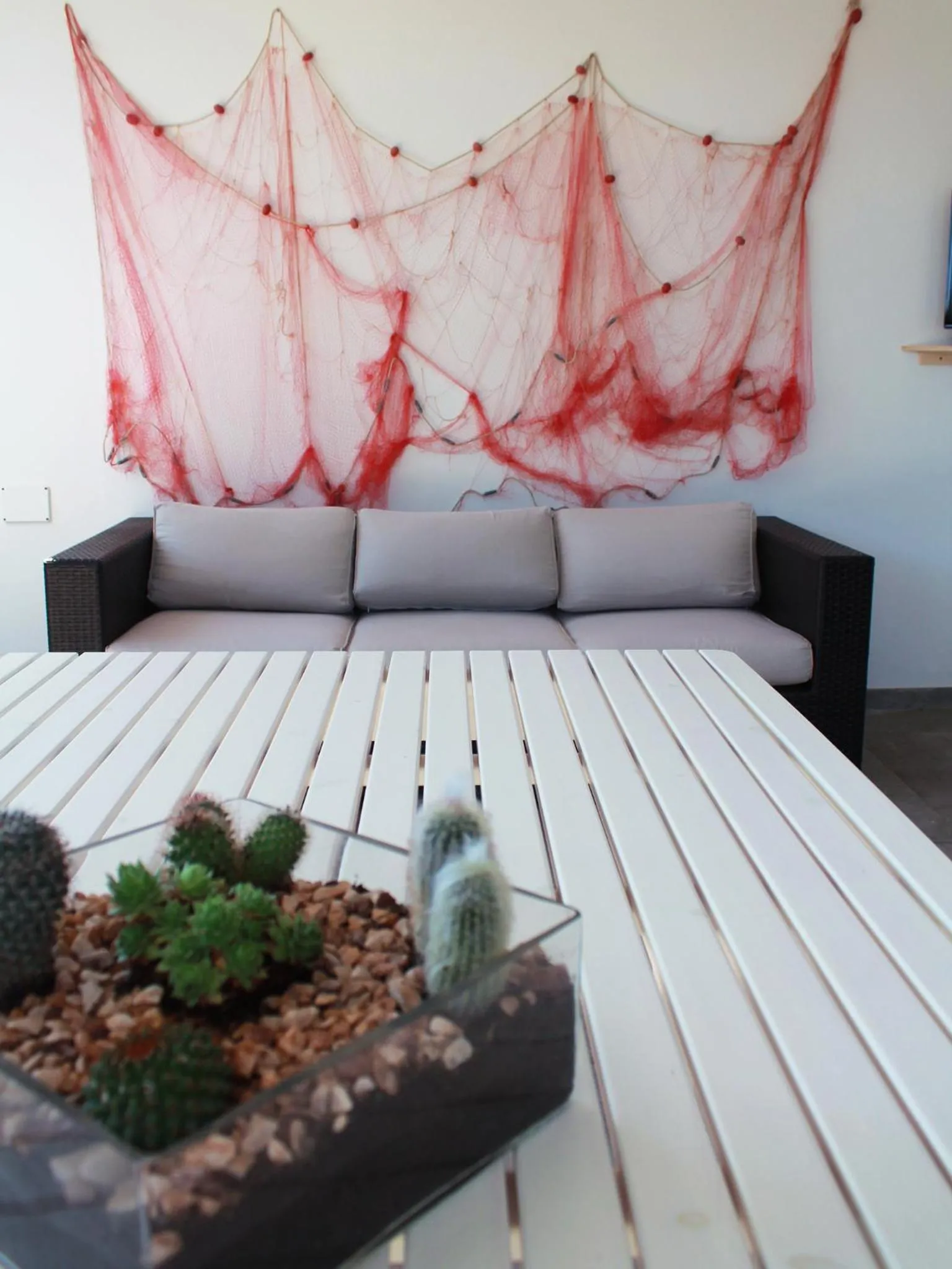 Patio, Bed in Villa Perla di Mare