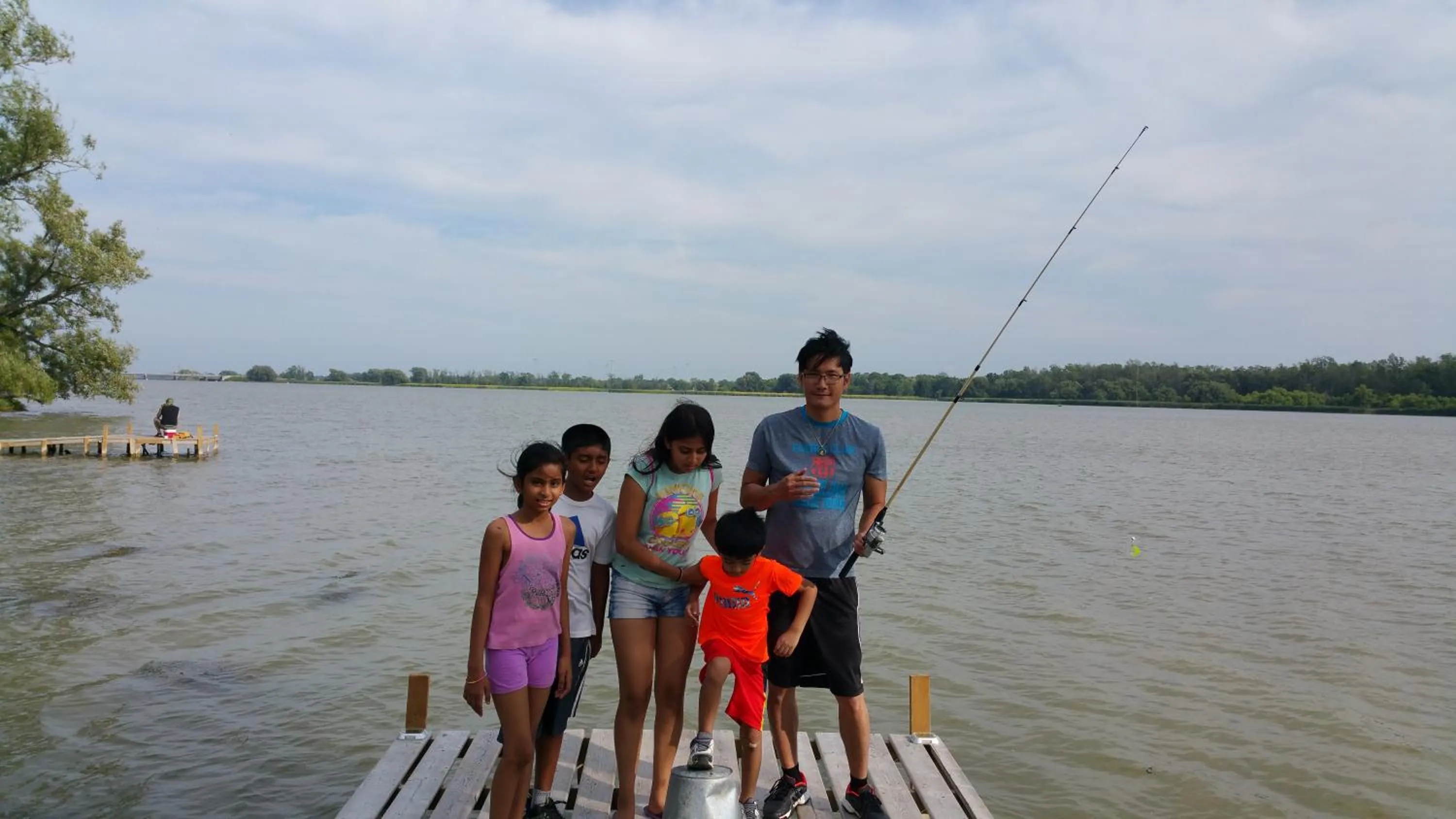 Family in Riverview Motel