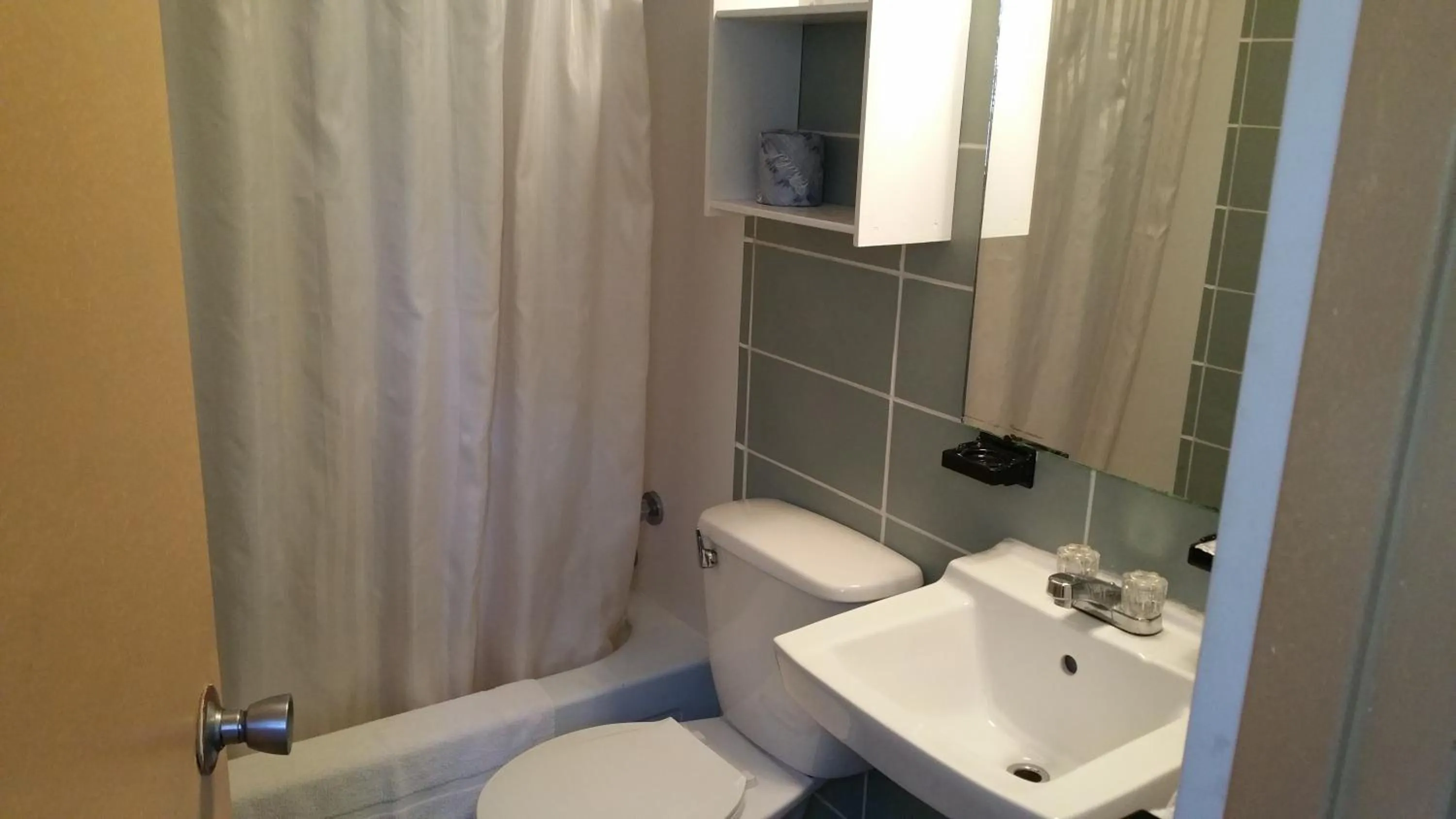 Toilet in Riverview Motel