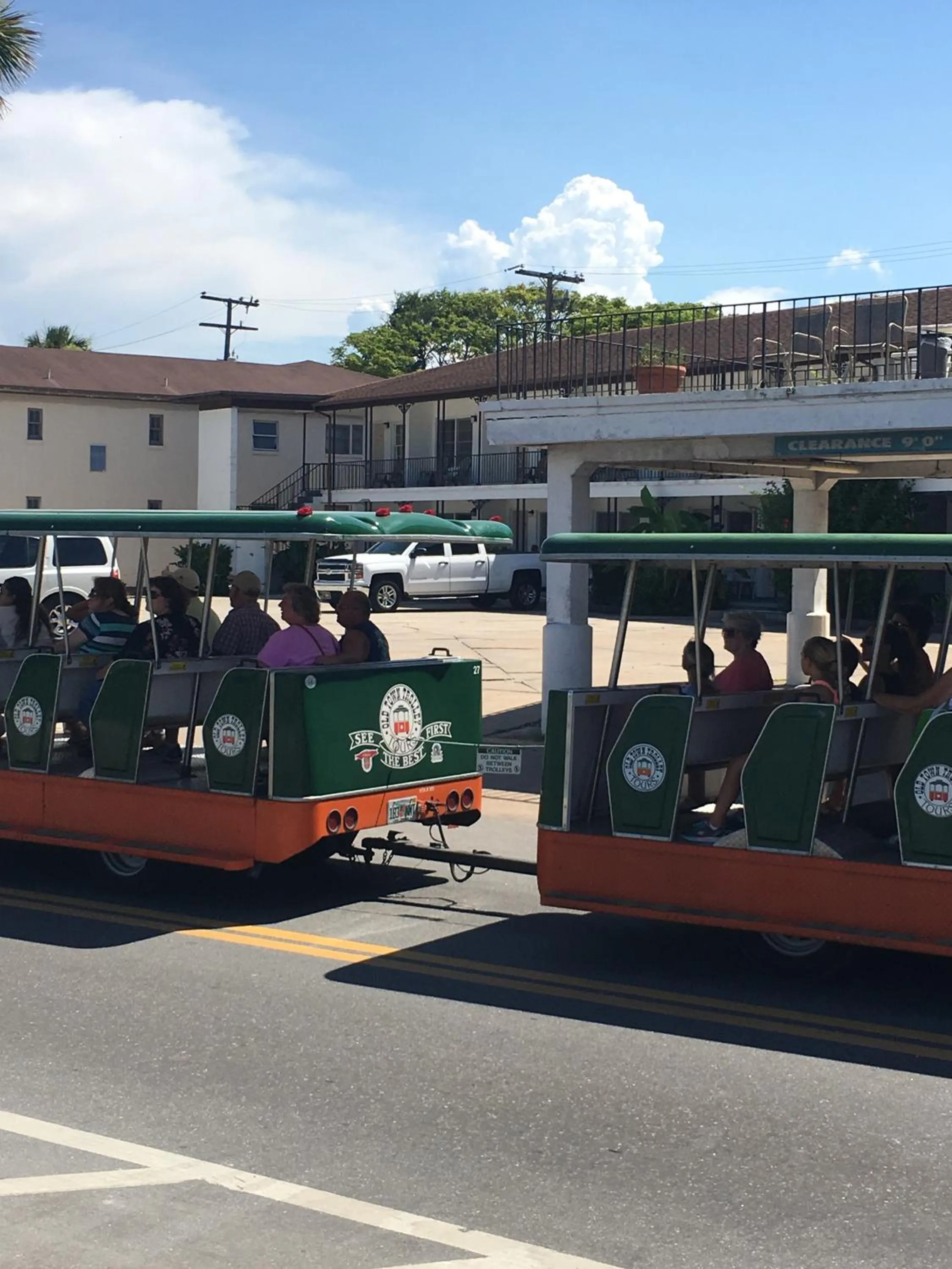 People in Historic Waterfront Marion Motor Lodge in downtown St Augustine