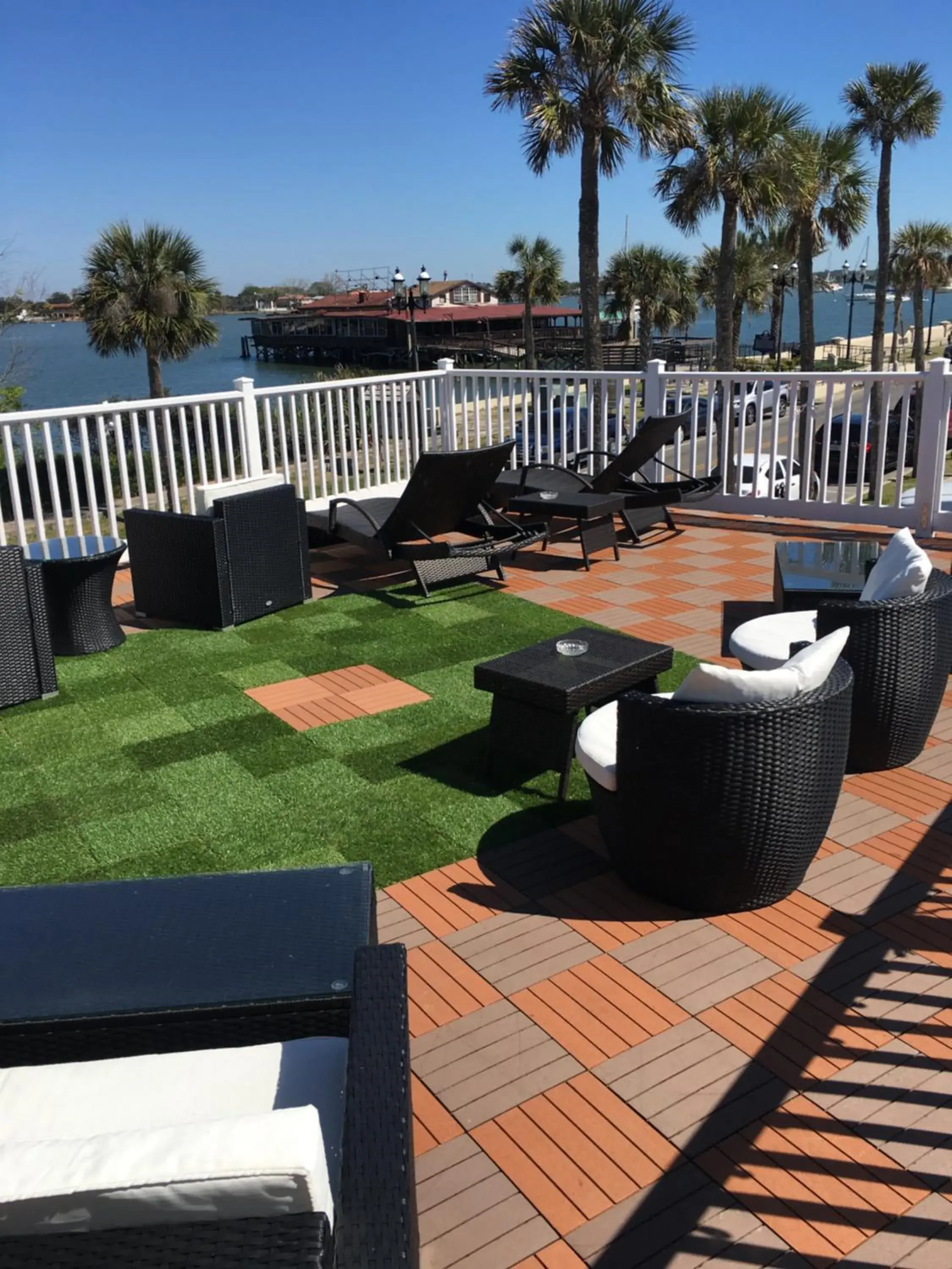 River view in Historic Waterfront Marion Motor Lodge in downtown St Augustine River view in Historic Waterfront Marion Motor Lodge in downtown St Augustine