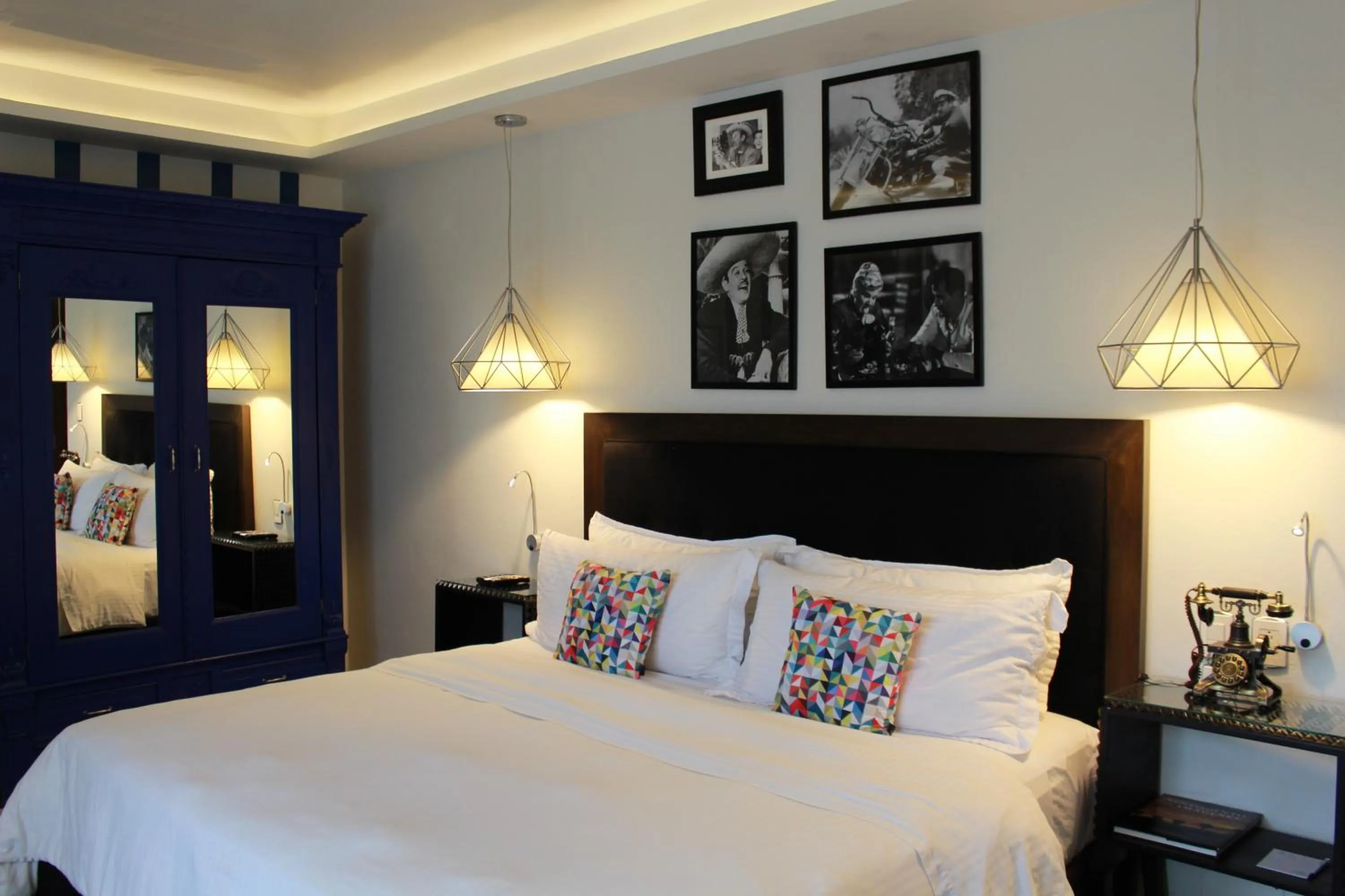 Decorative detail, Bed in TRES79 Hotel Boutique Orizaba