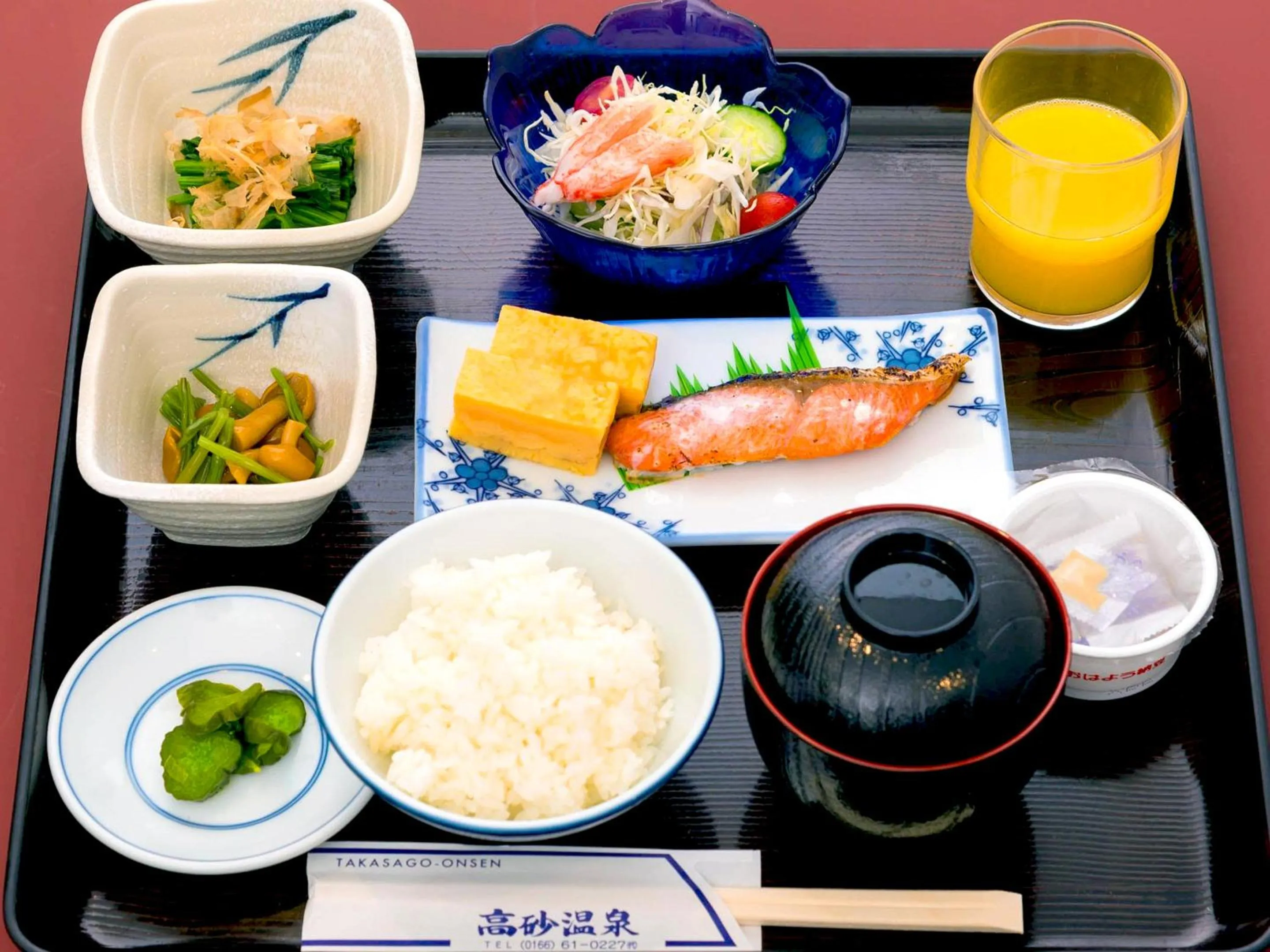 Asian breakfast in Takasago Onsen