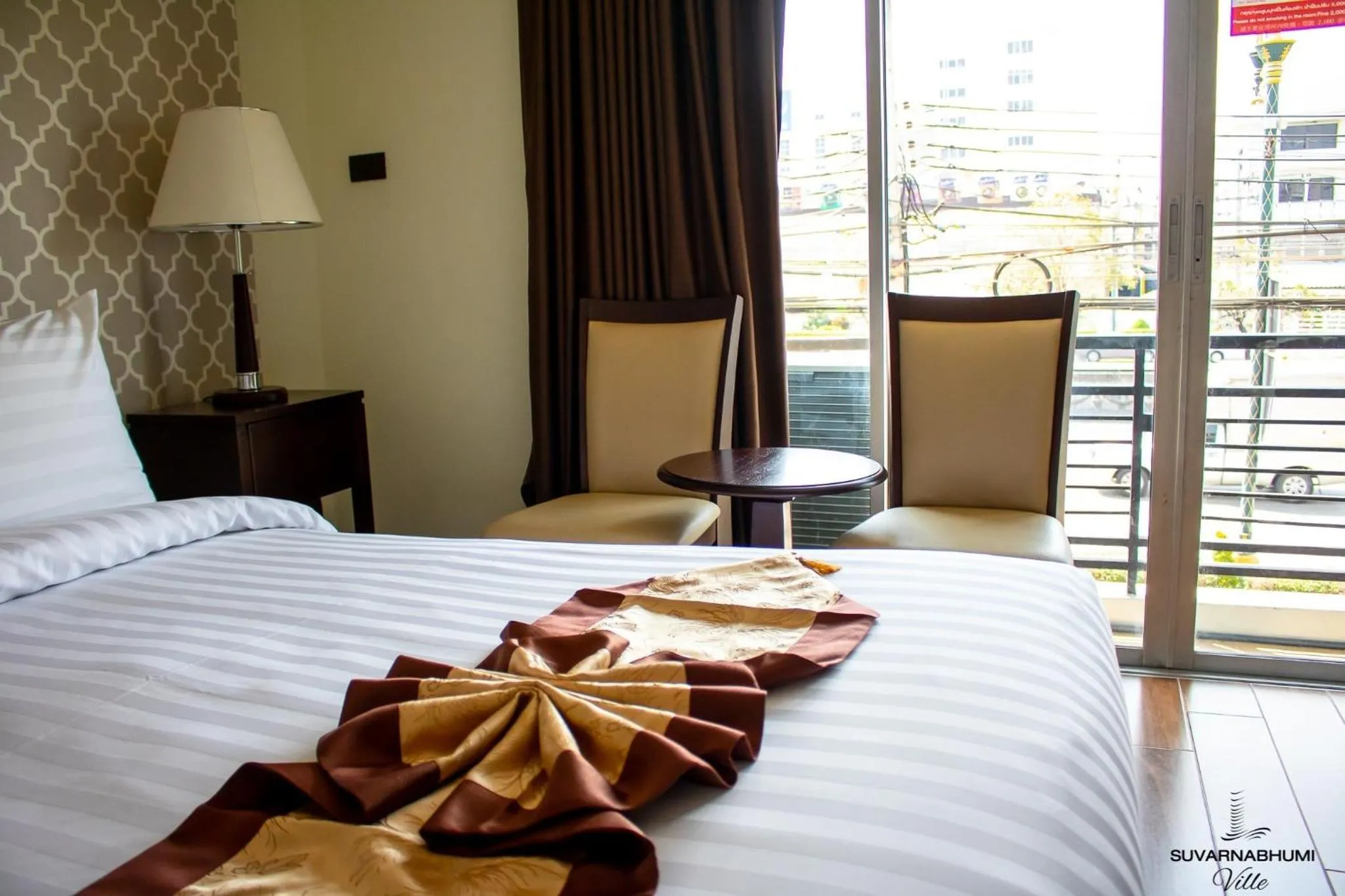 Bed in Suvarnabhumi Ville Airport Hotel