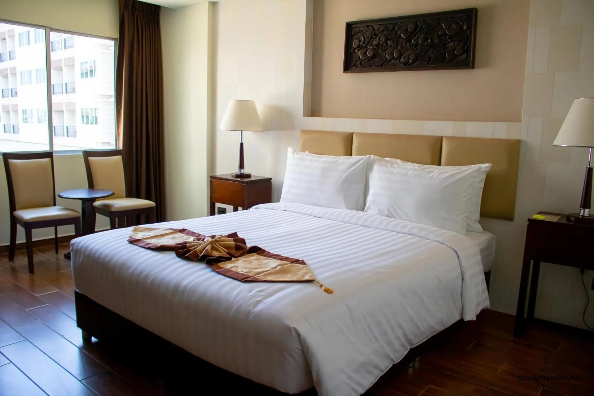 Bed in Suvarnabhumi Ville Airport Hotel