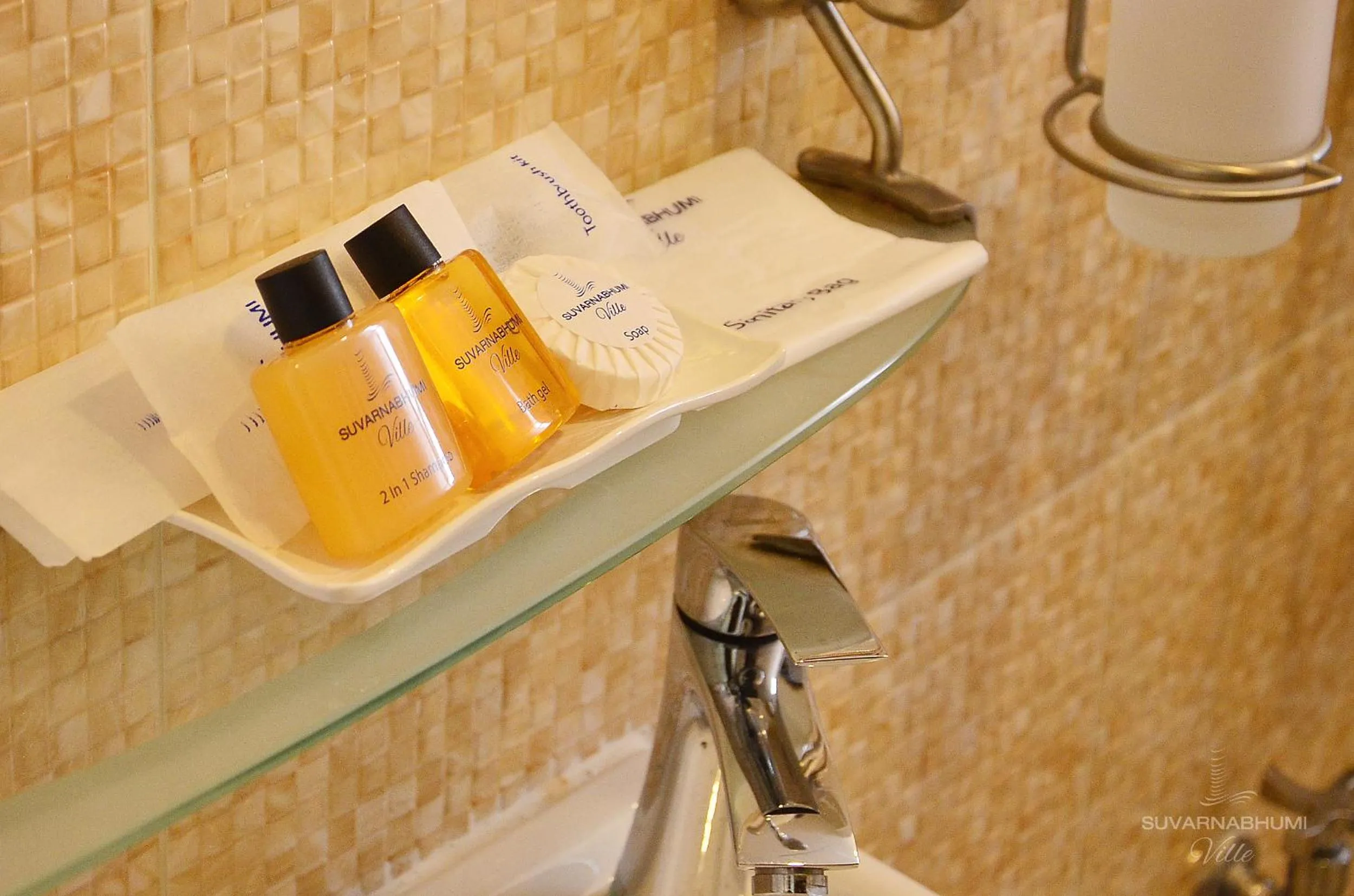 Bathroom in Suvarnabhumi Ville Airport Hotel