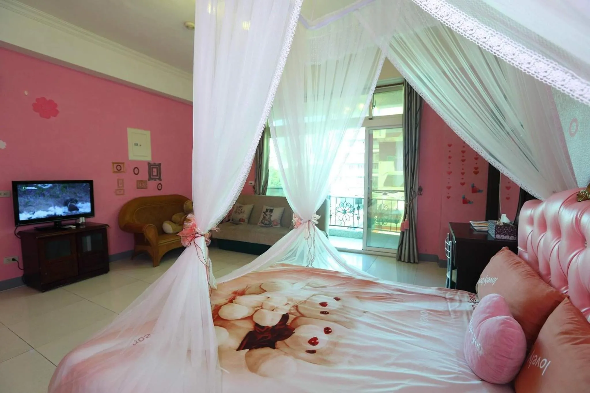 Bed in Mei Lun Xi Pan Homestay