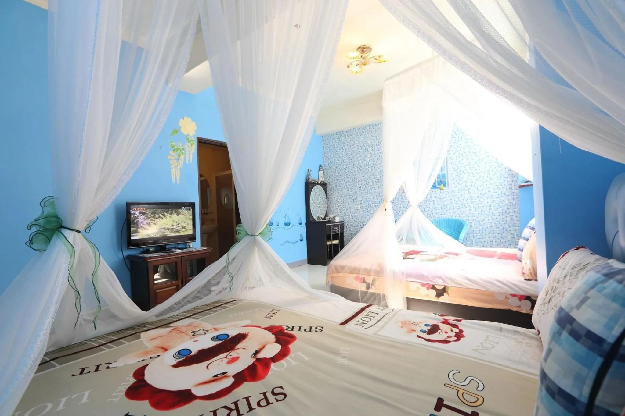 Bed in Mei Lun Xi Pan Homestay