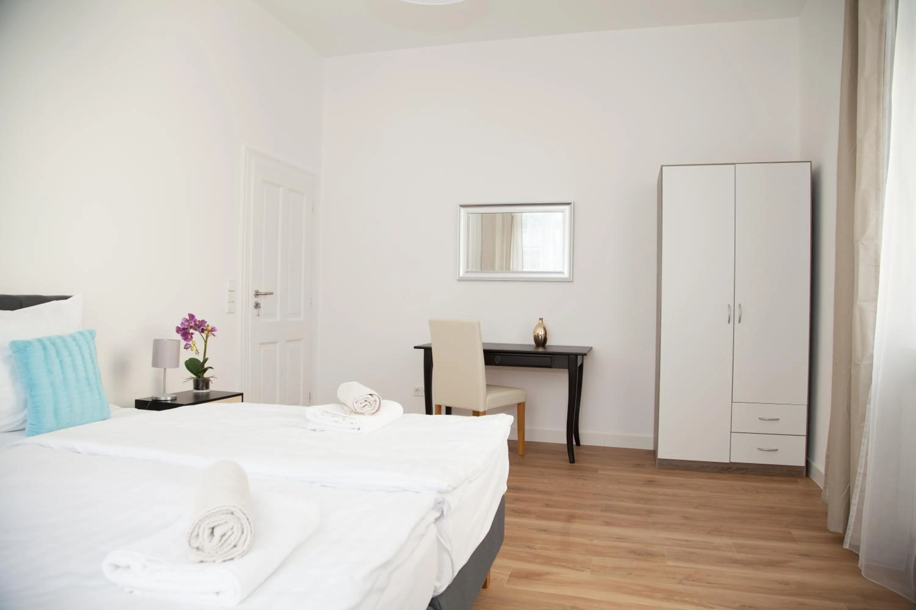 Bedroom, Bed in Apartment Haus Heidelberg