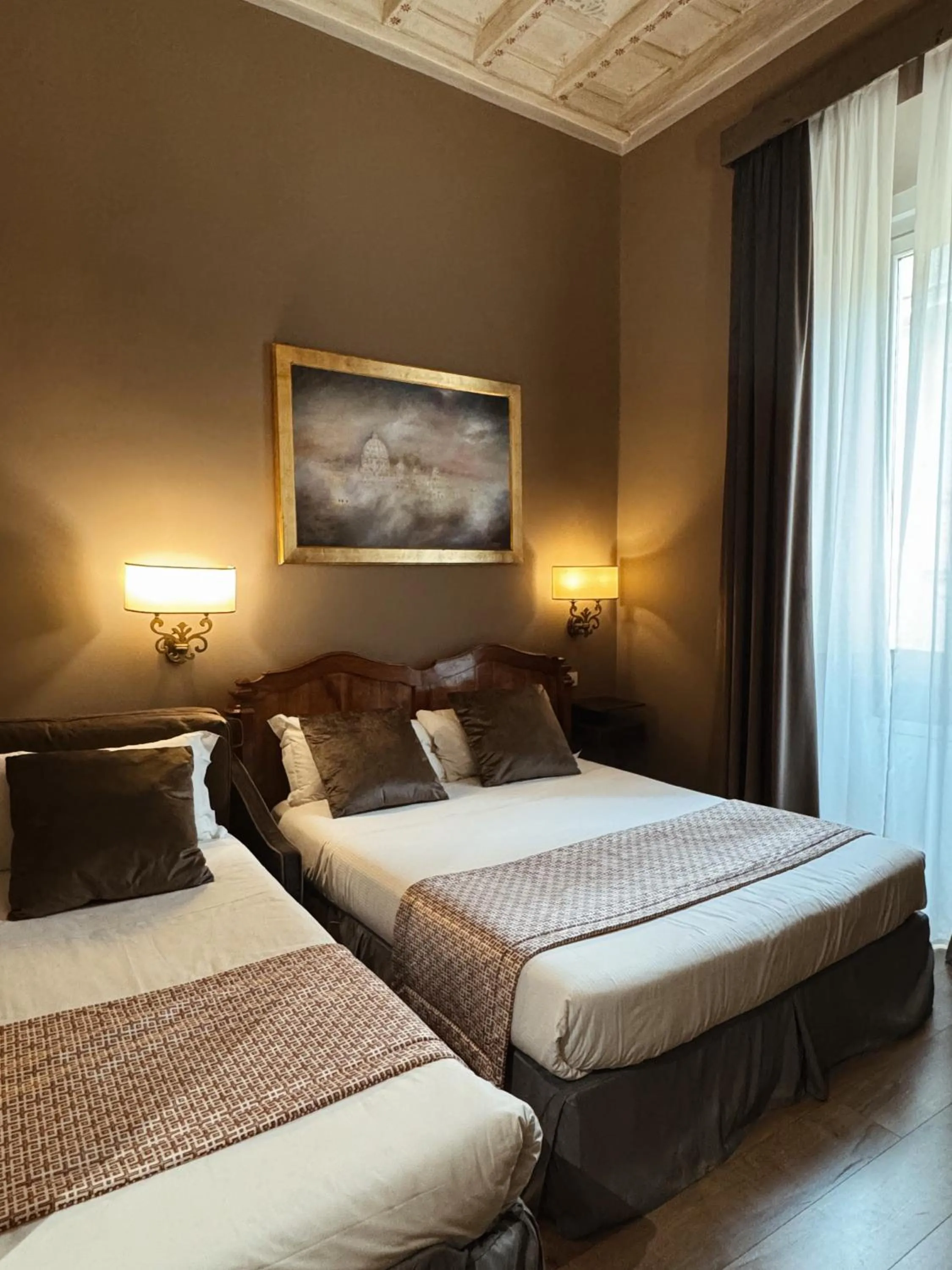 Bed in Residenza Sciarra Suites