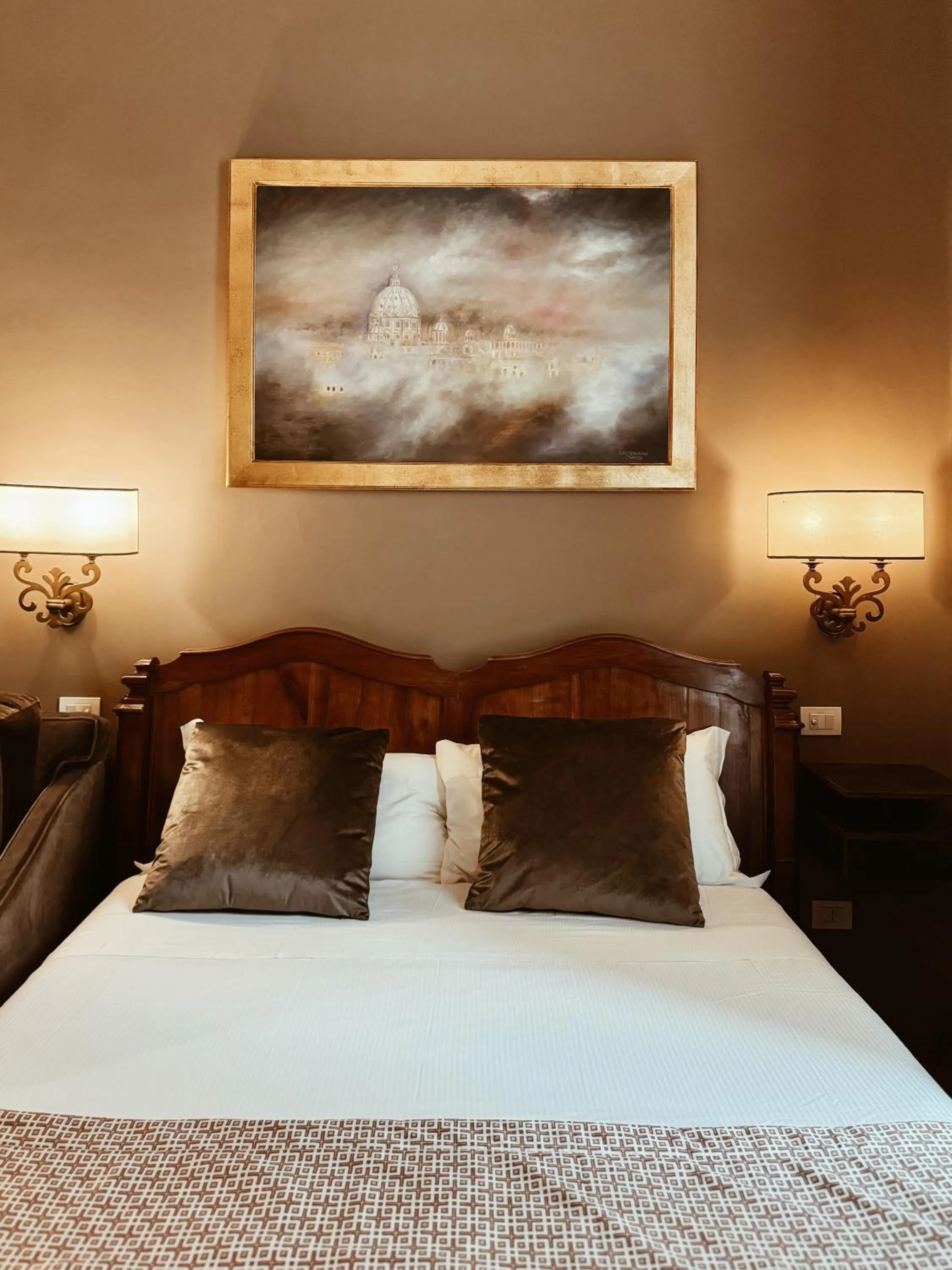 Bed in Residenza Sciarra Suites