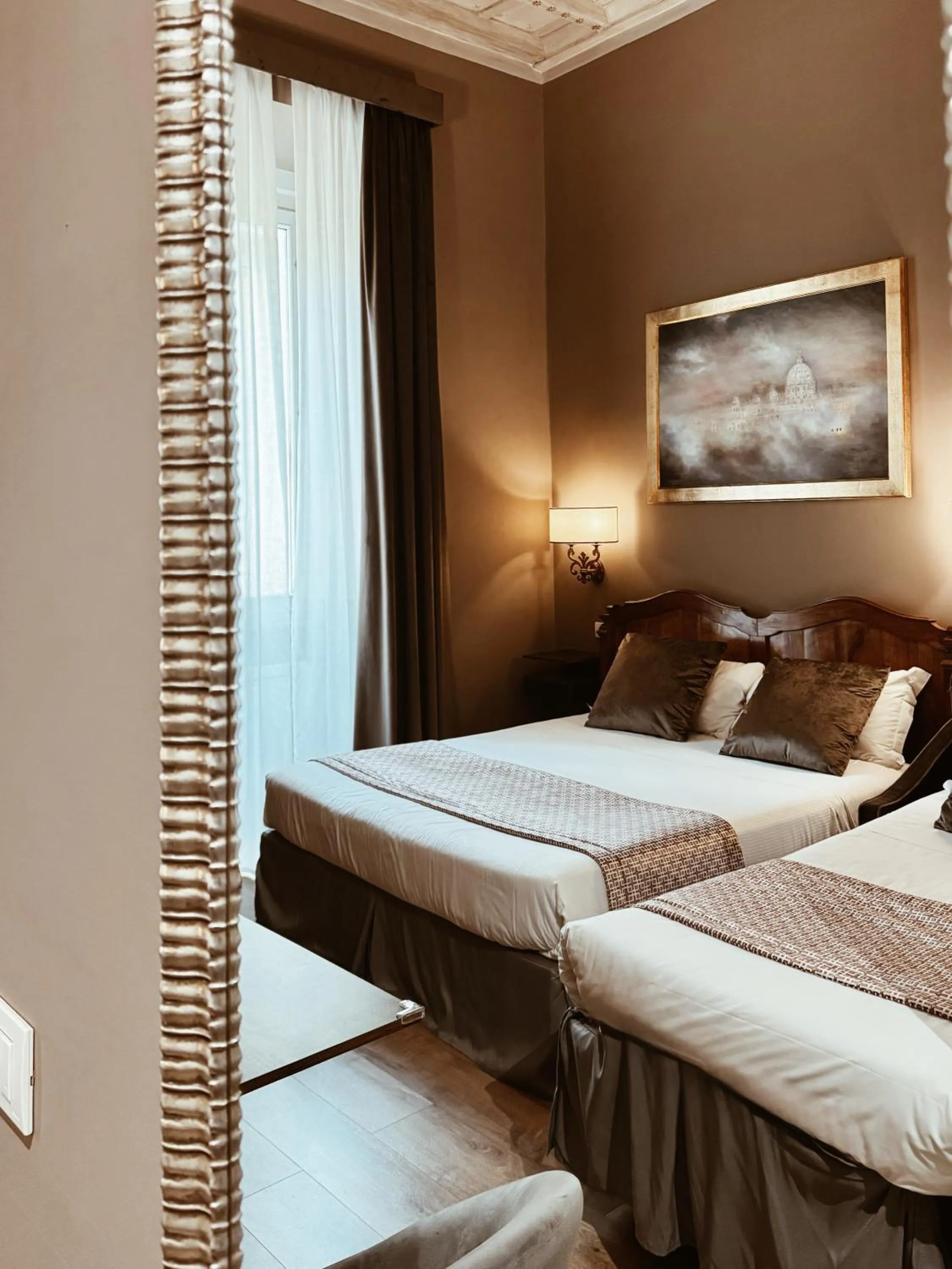 Bed in Residenza Sciarra Suites