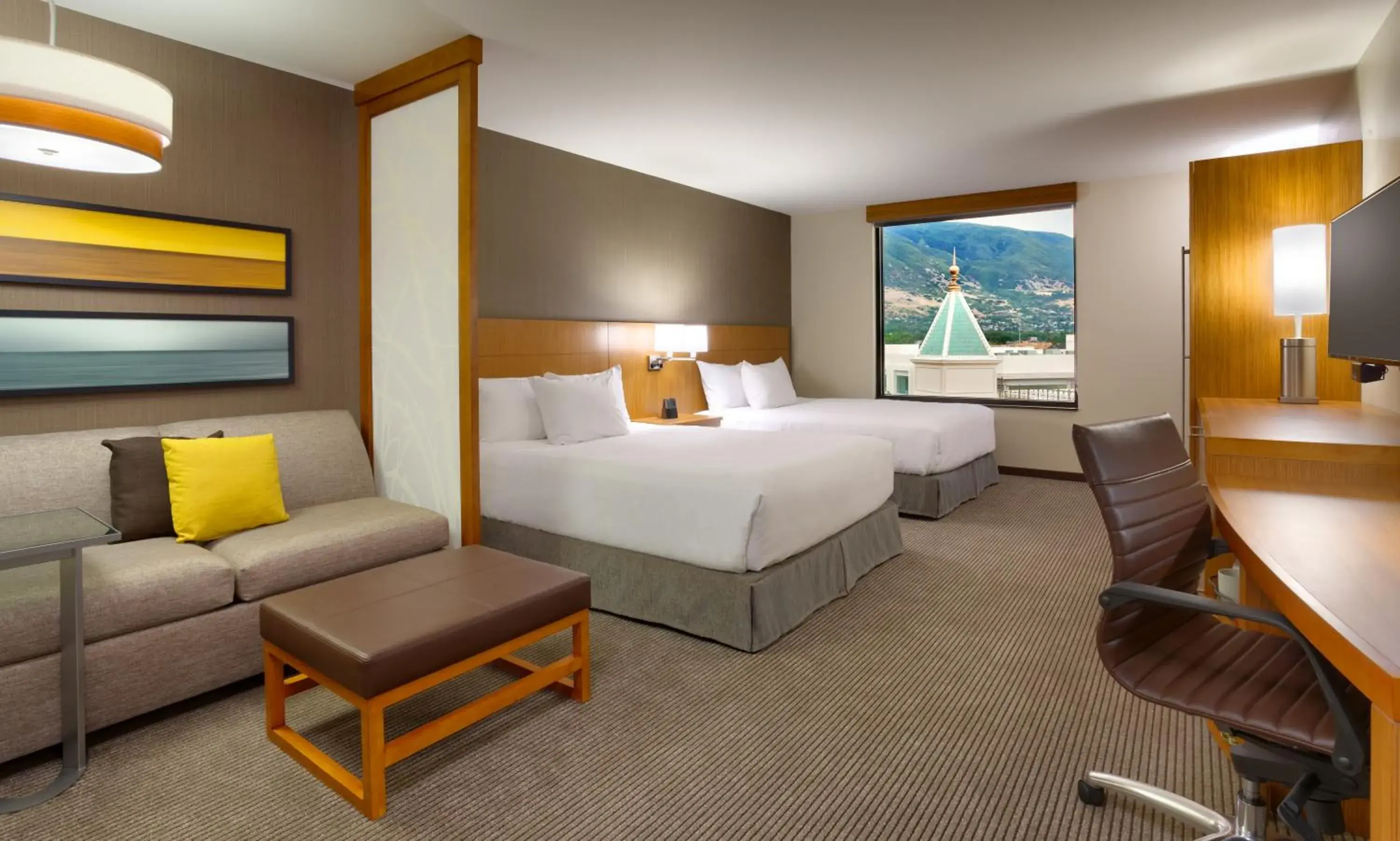 Queen Room with Two Queen Beds and Tub - Disability Access/High Floor in Hyatt Place Salt Lake City Farmington Station Park Queen Room with Two Queen Beds and Tub - Disability Access/High Floor in Hyatt Place Salt Lake City Farmington Station Park