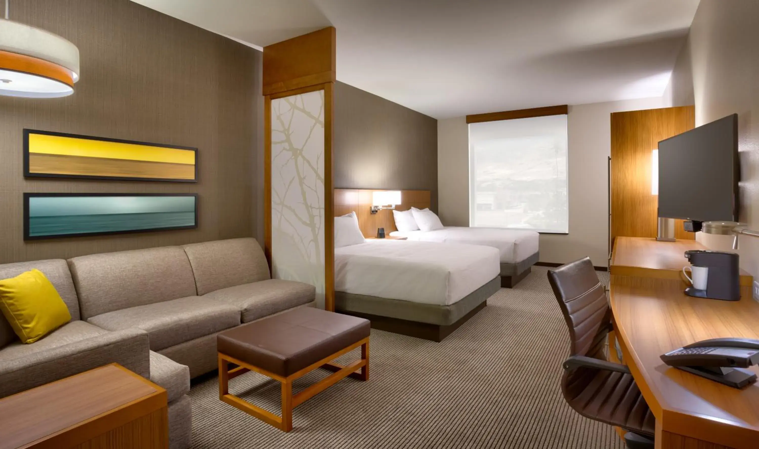 Queen Room with Two Queen Beds and Sofa Bed in Hyatt Place Salt Lake City Farmington Station Park Queen Room with Two Queen Beds and Sofa Bed in Hyatt Place Salt Lake City Farmington Station Park