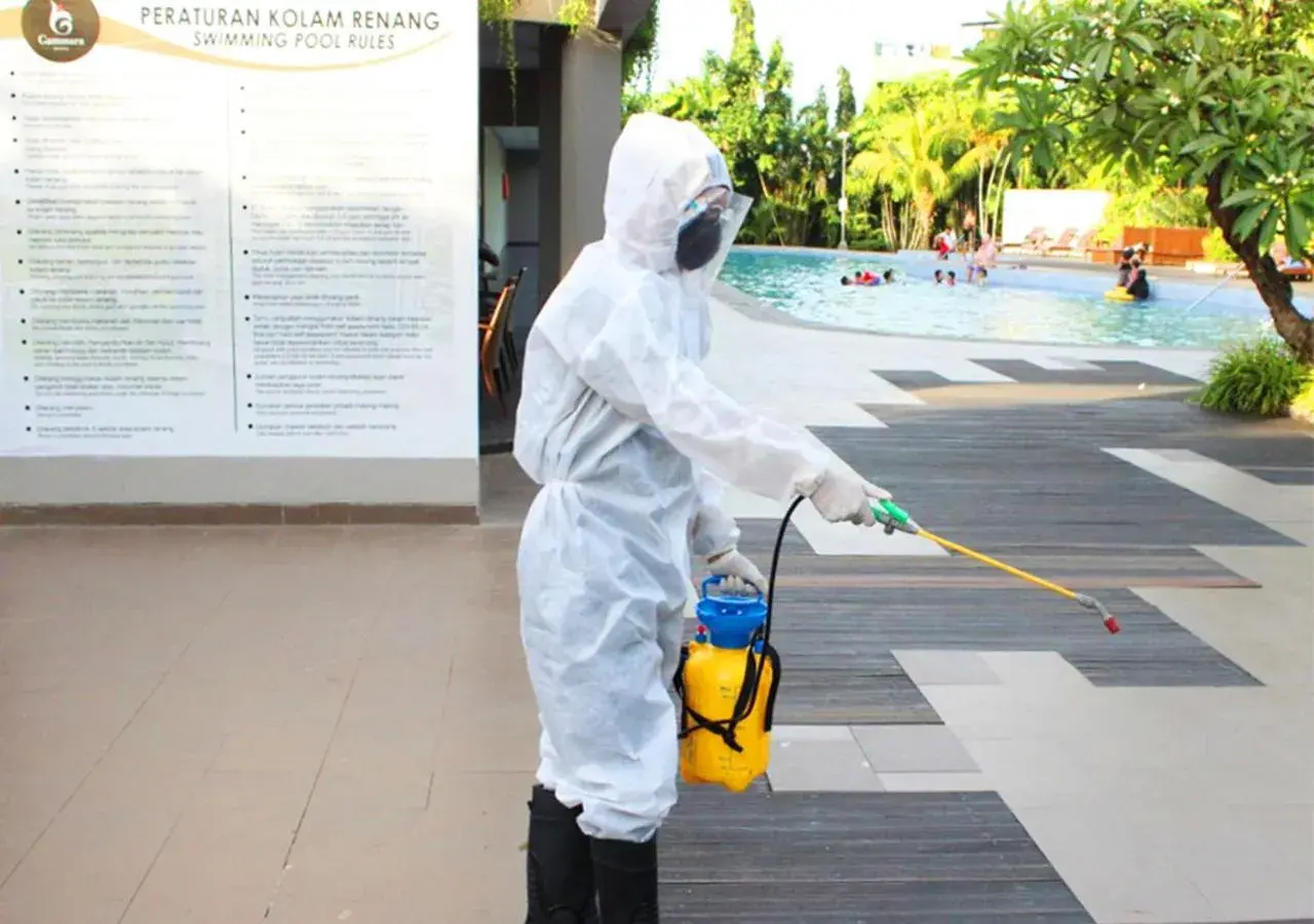 Swimming pool in Gammara Hotel Makassar Swimming pool in Gammara Hotel Makassar