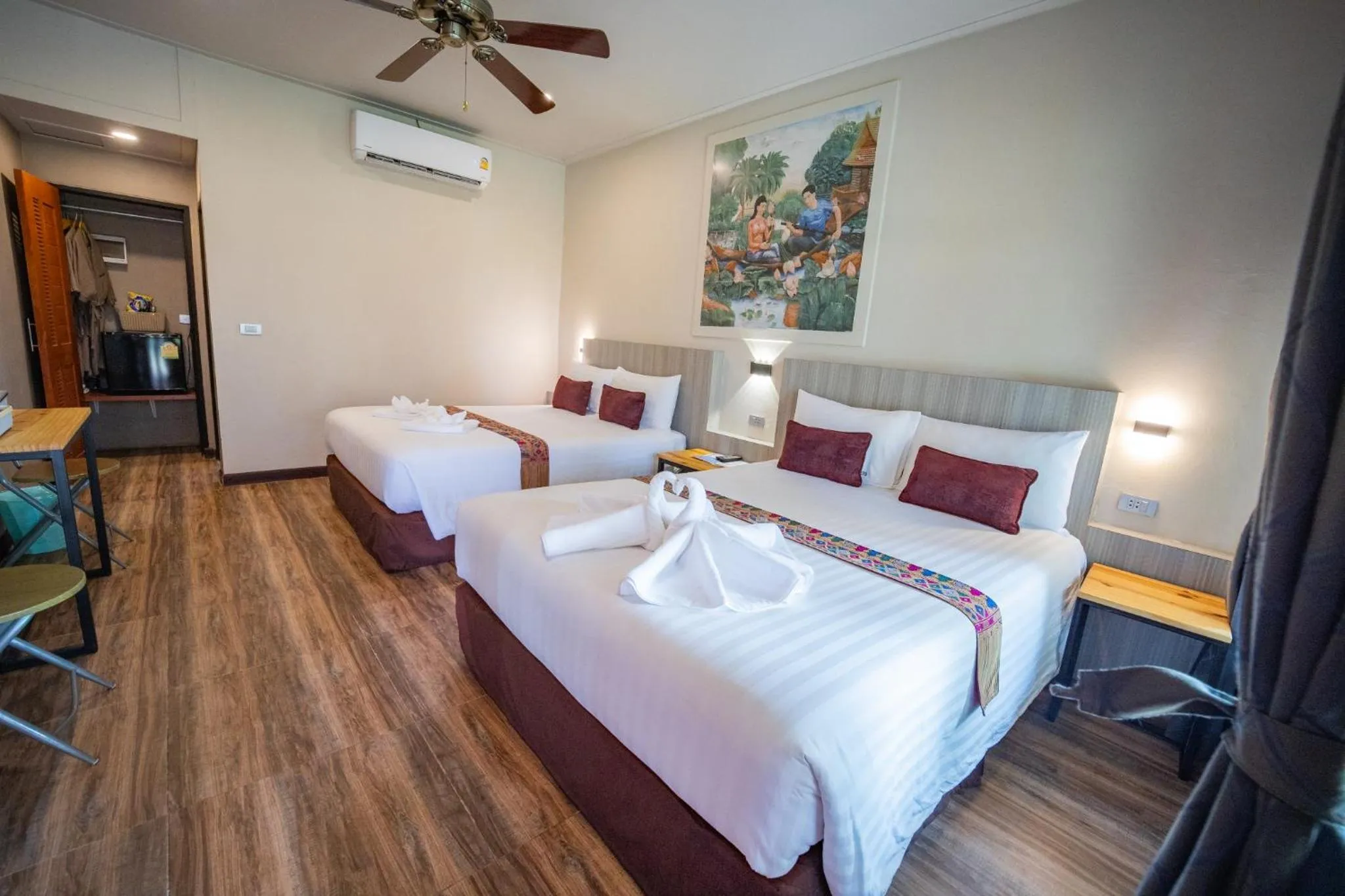 Bed in Khong Chiam Orchid Riverside Resort