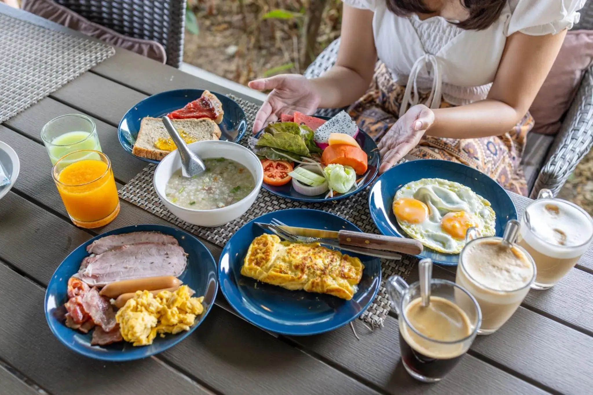 Breakfast in Khong Chiam Orchid Riverside Resort Breakfast in Khong Chiam Orchid Riverside Resort