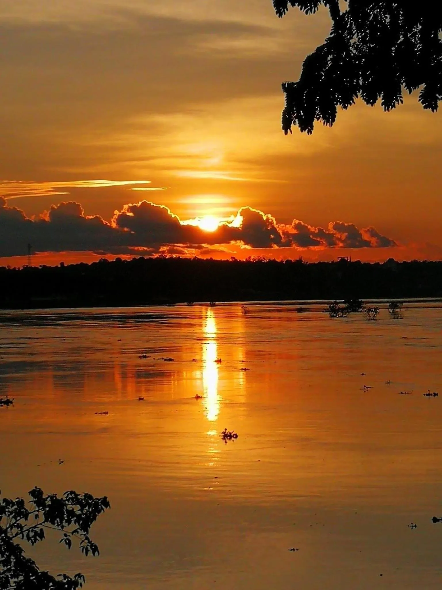 Sunset in Khong Chiam Orchid Riverside Resort