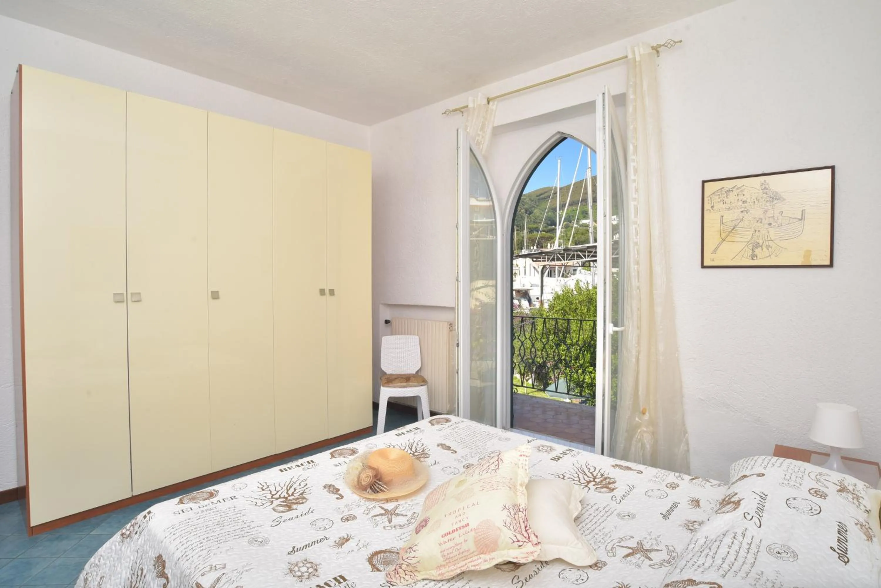 Bedroom, Bed in Villa al Porto