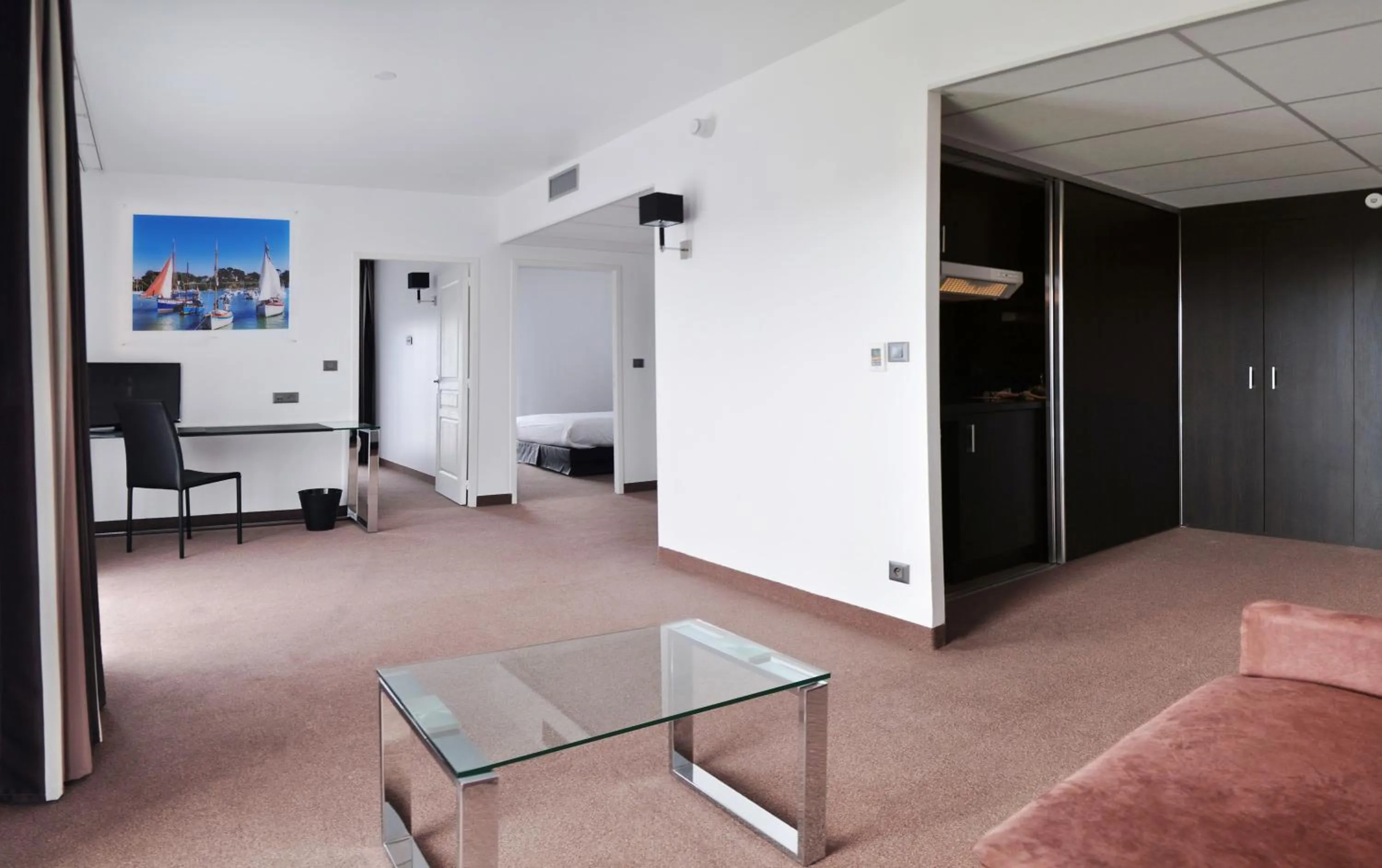 Bedroom in Golden Tulip Pornic Suites- Appart Hotel