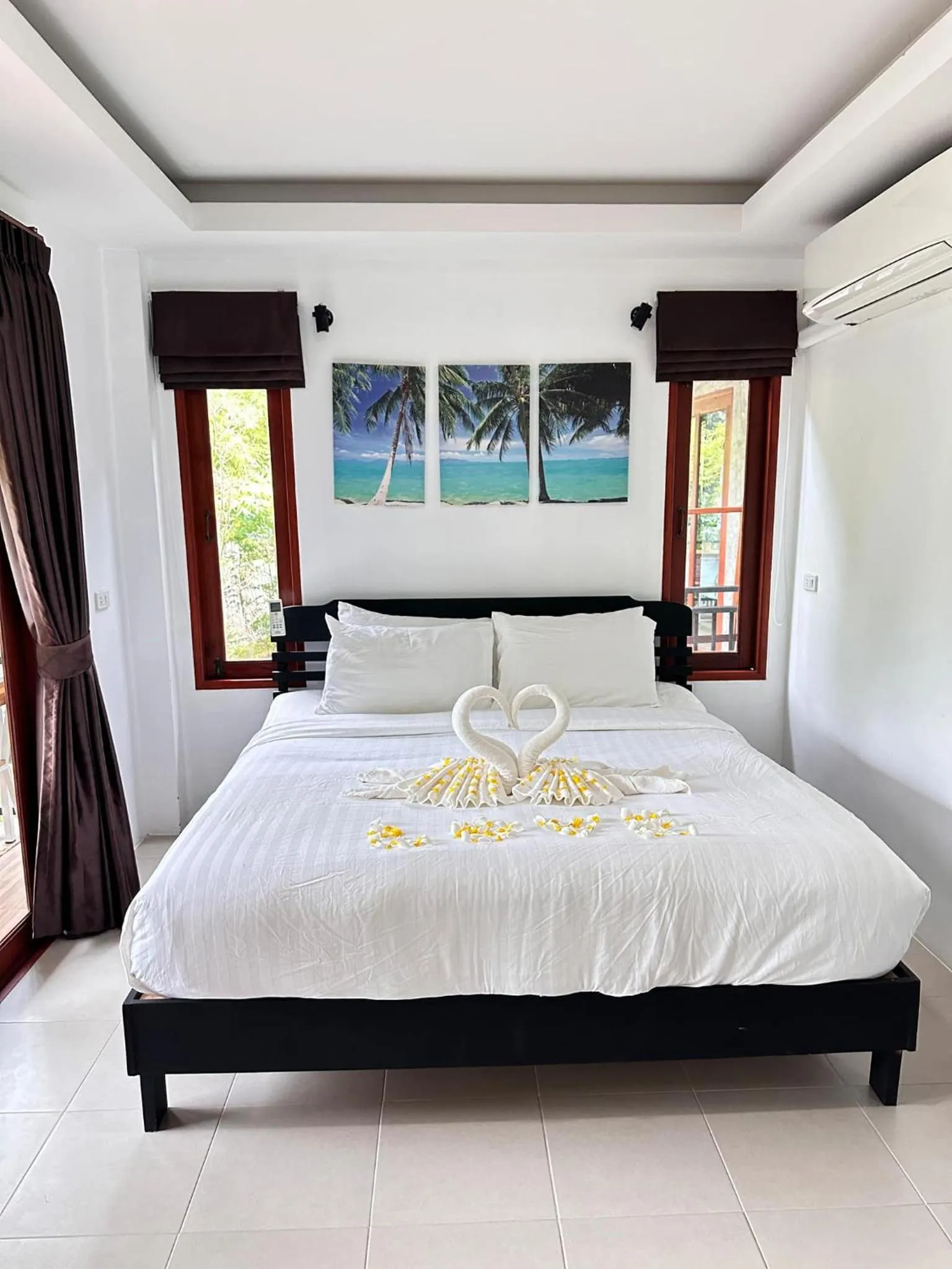 Bed in Ibiza Bungalows