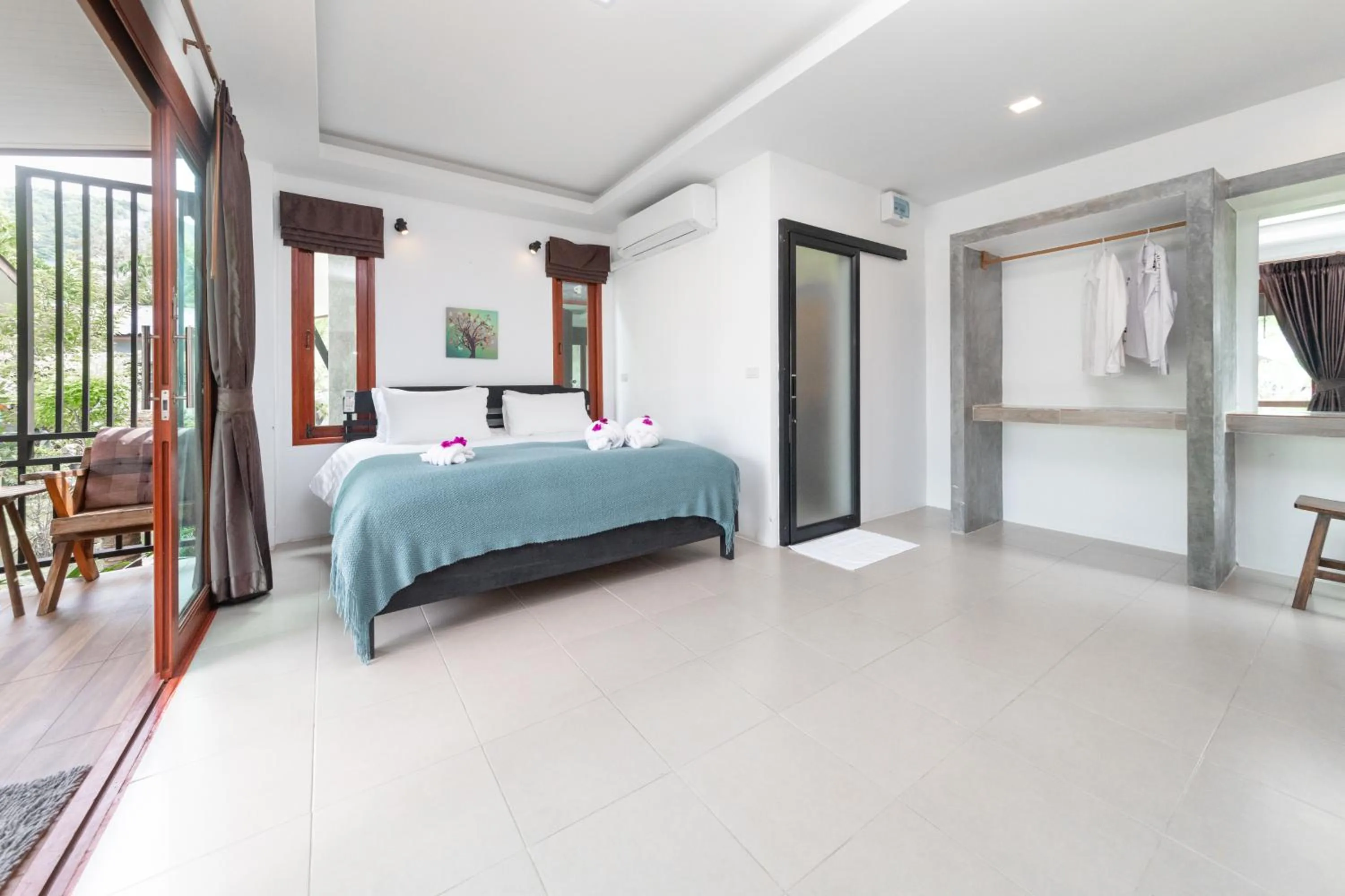 Bed in Ibiza Bungalows