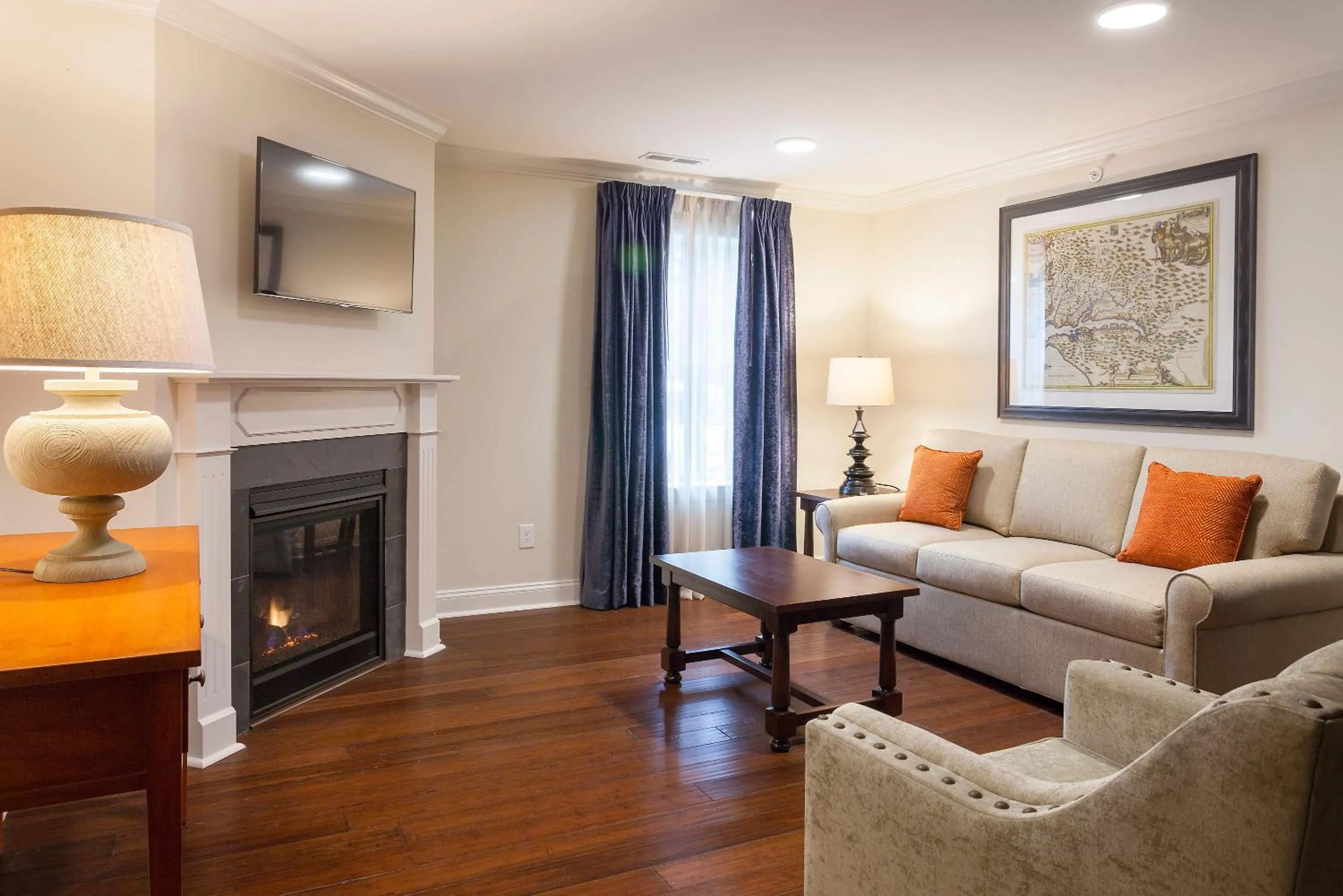 Living room in Bluegreen Vacations Patrick Henry Square, an Ascend Collection Resort