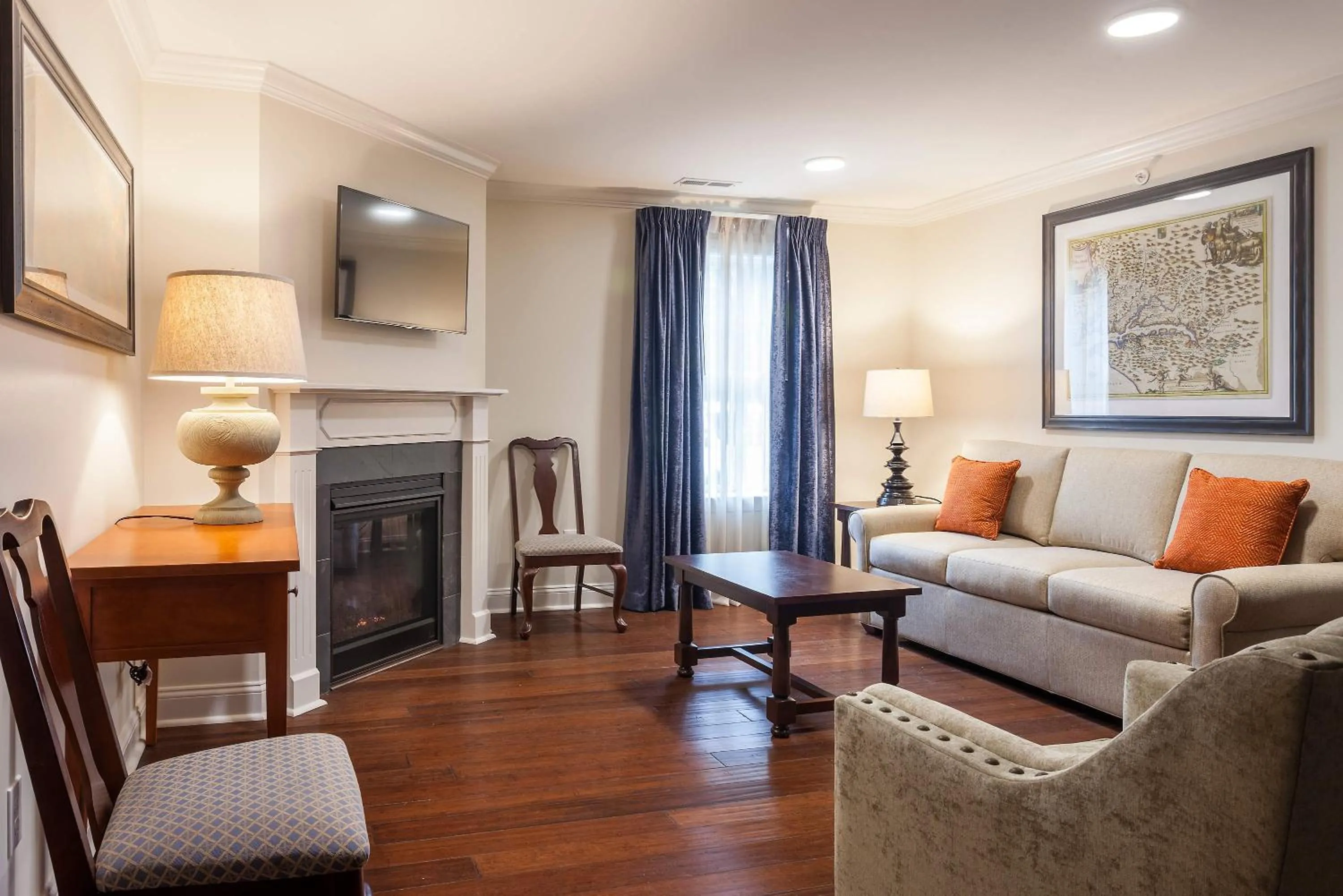 Living room in Bluegreen Vacations Patrick Henry Square, an Ascend Collection Resort