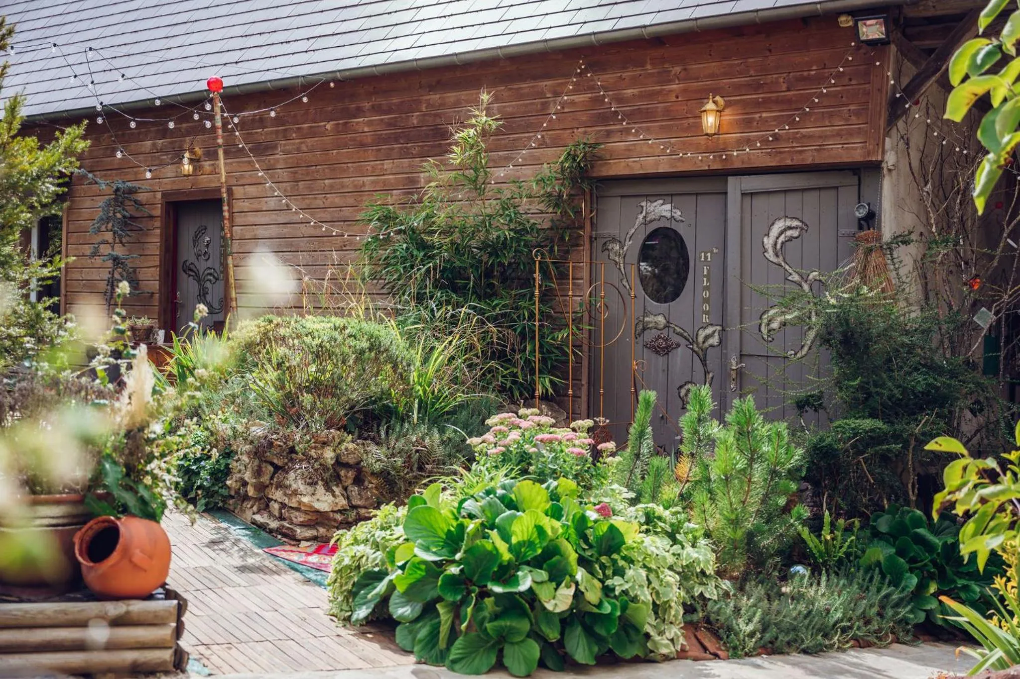 Garden in Au2 Maison d'Hôtes - Guest House Au2