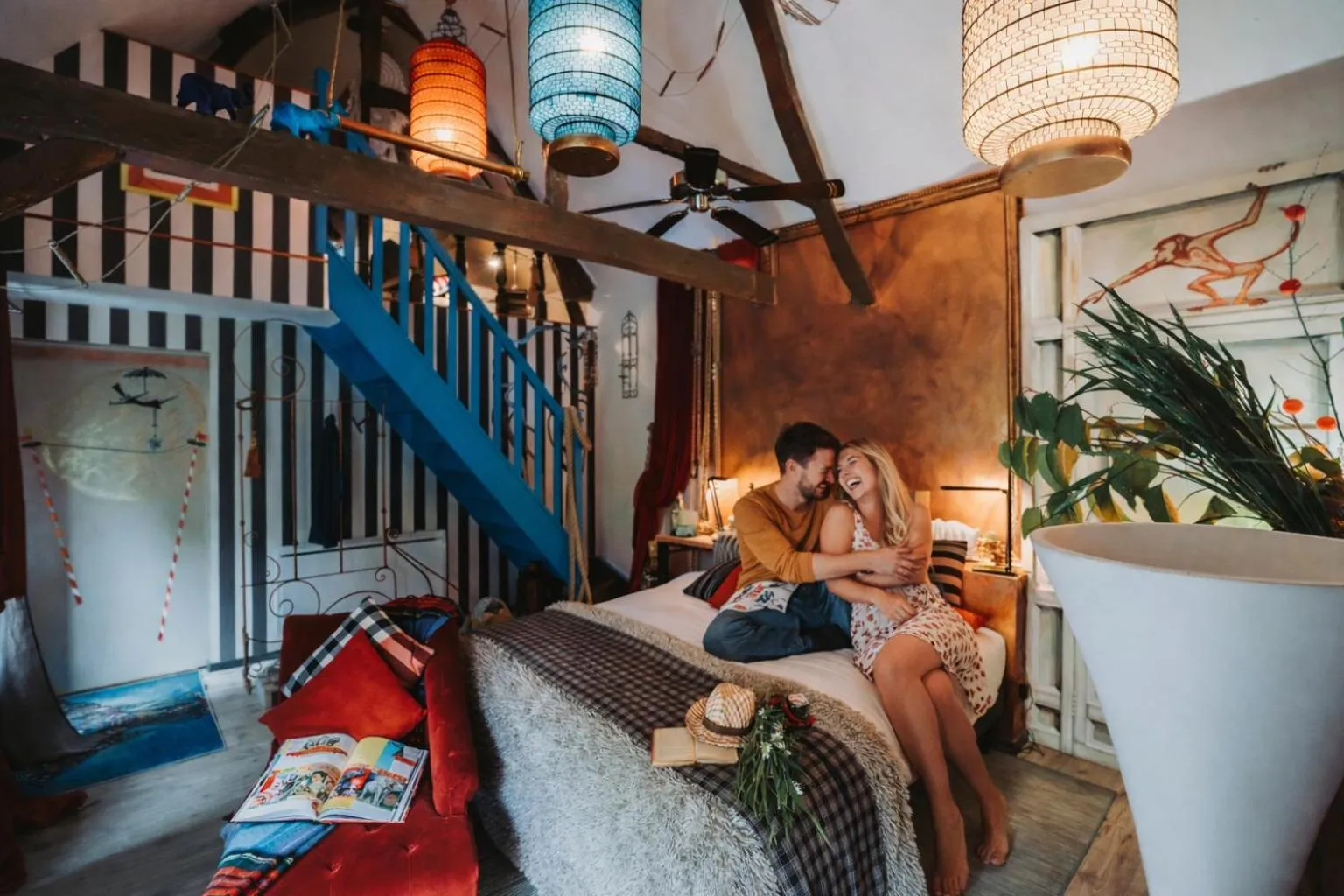 Bed in Au2 Maison d'Hôtes - Guest House Au2