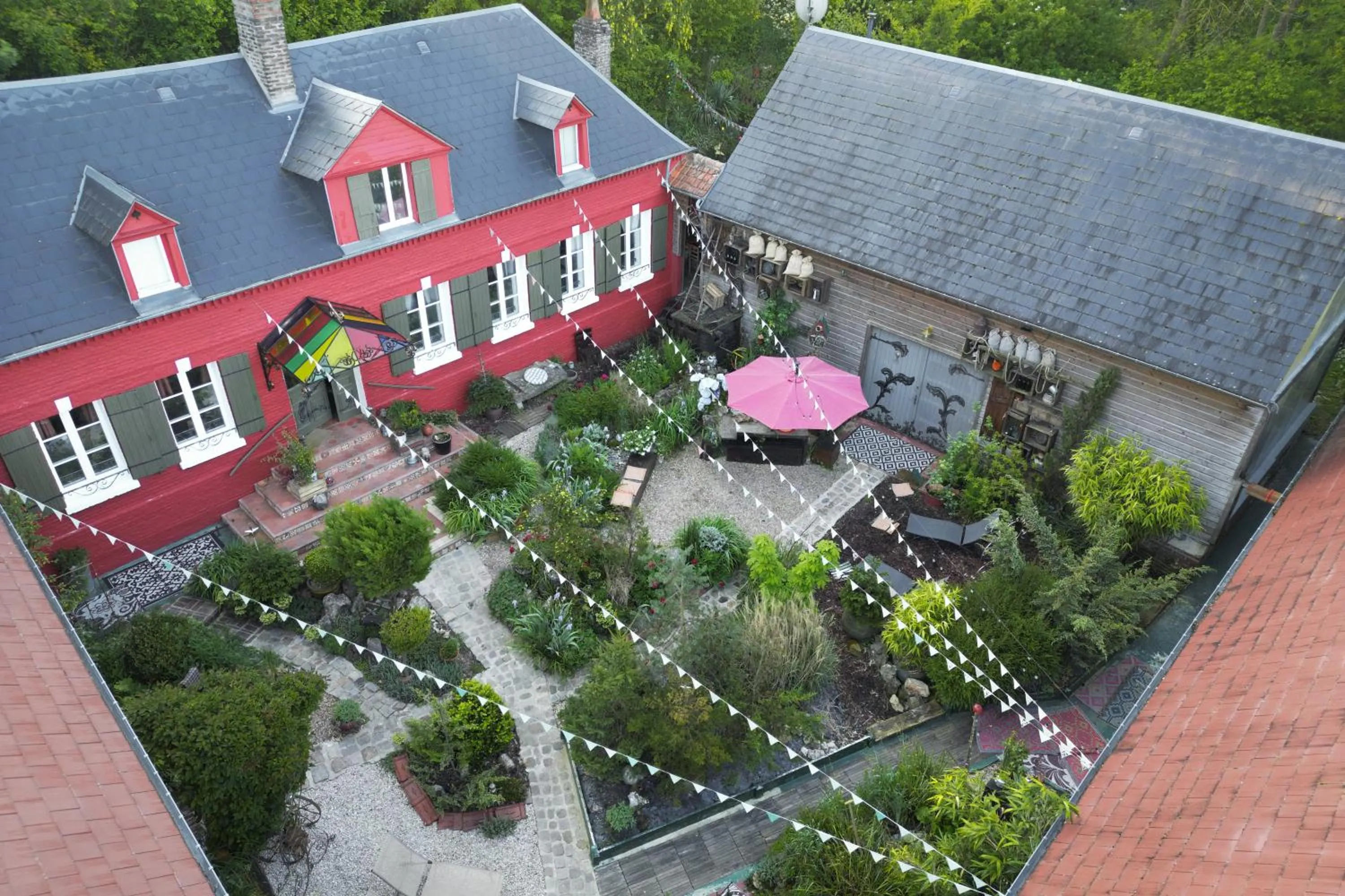 Balcony/Terrace in Au2 Maison d'Hôtes - Guest House Au2