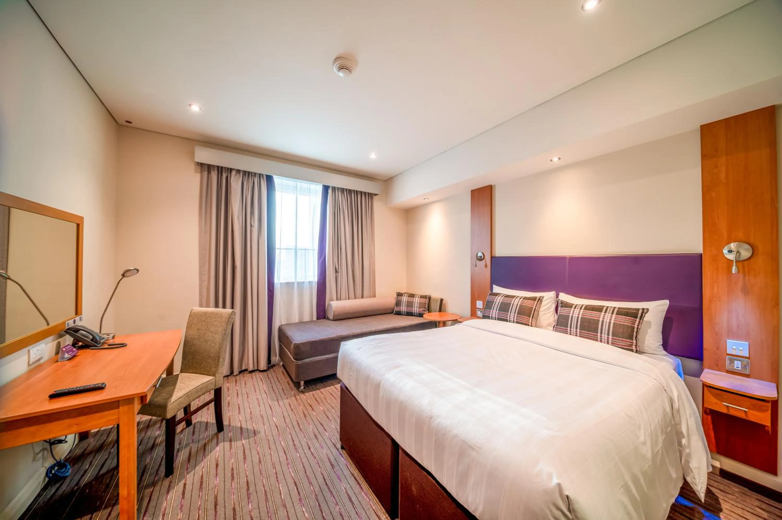 Bedroom, Bed in Premier Inn Dubai Silicon Oasis - An Emirates Group Company