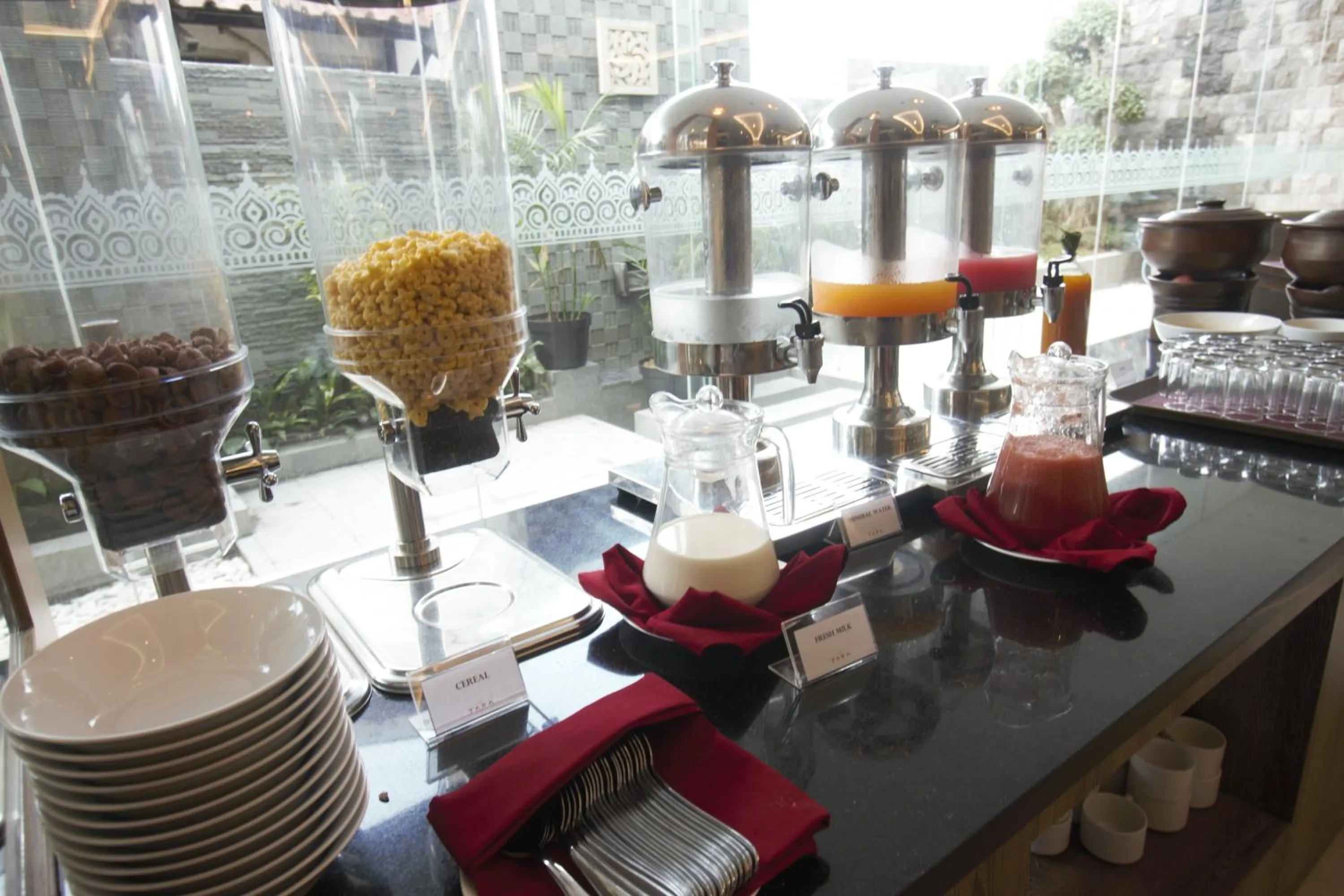 Buffet breakfast in Tara Hotel Yogyakarta