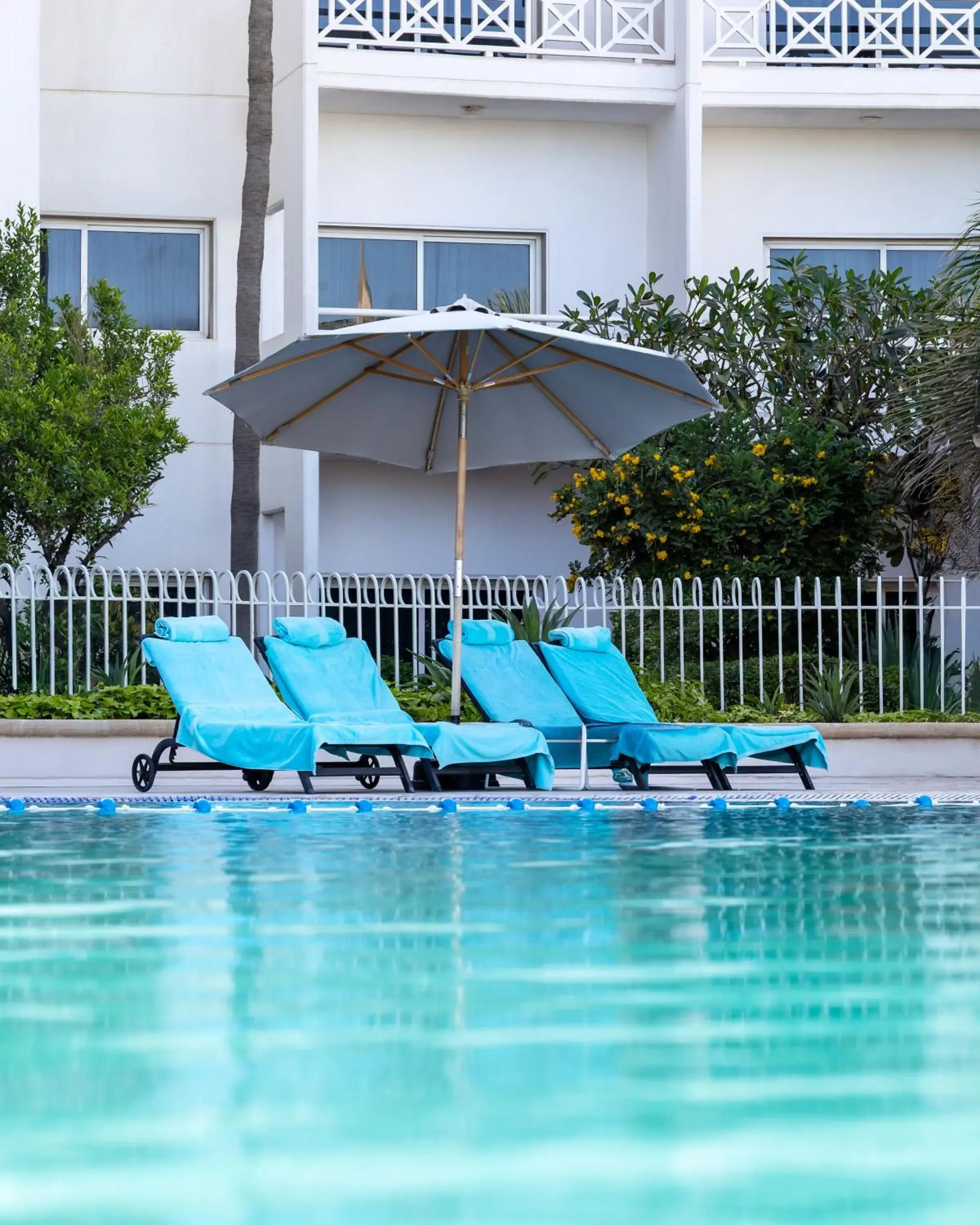 Pool view in Argan Al Bidaa Hotel and Resort , Kuwait Pool view in Argan Al Bidaa Hotel and Resort , Kuwait