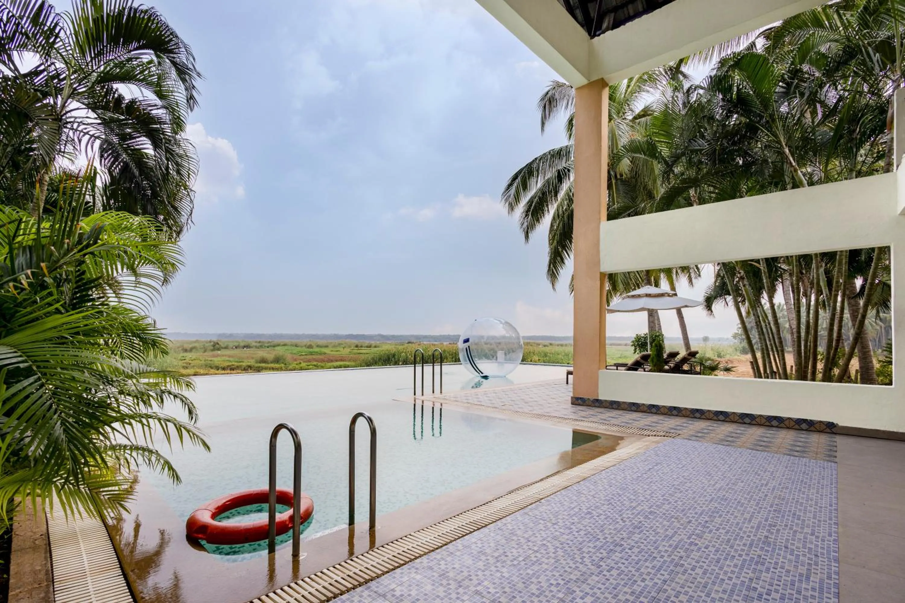 Pool view in Sterling Palavelli Godavari