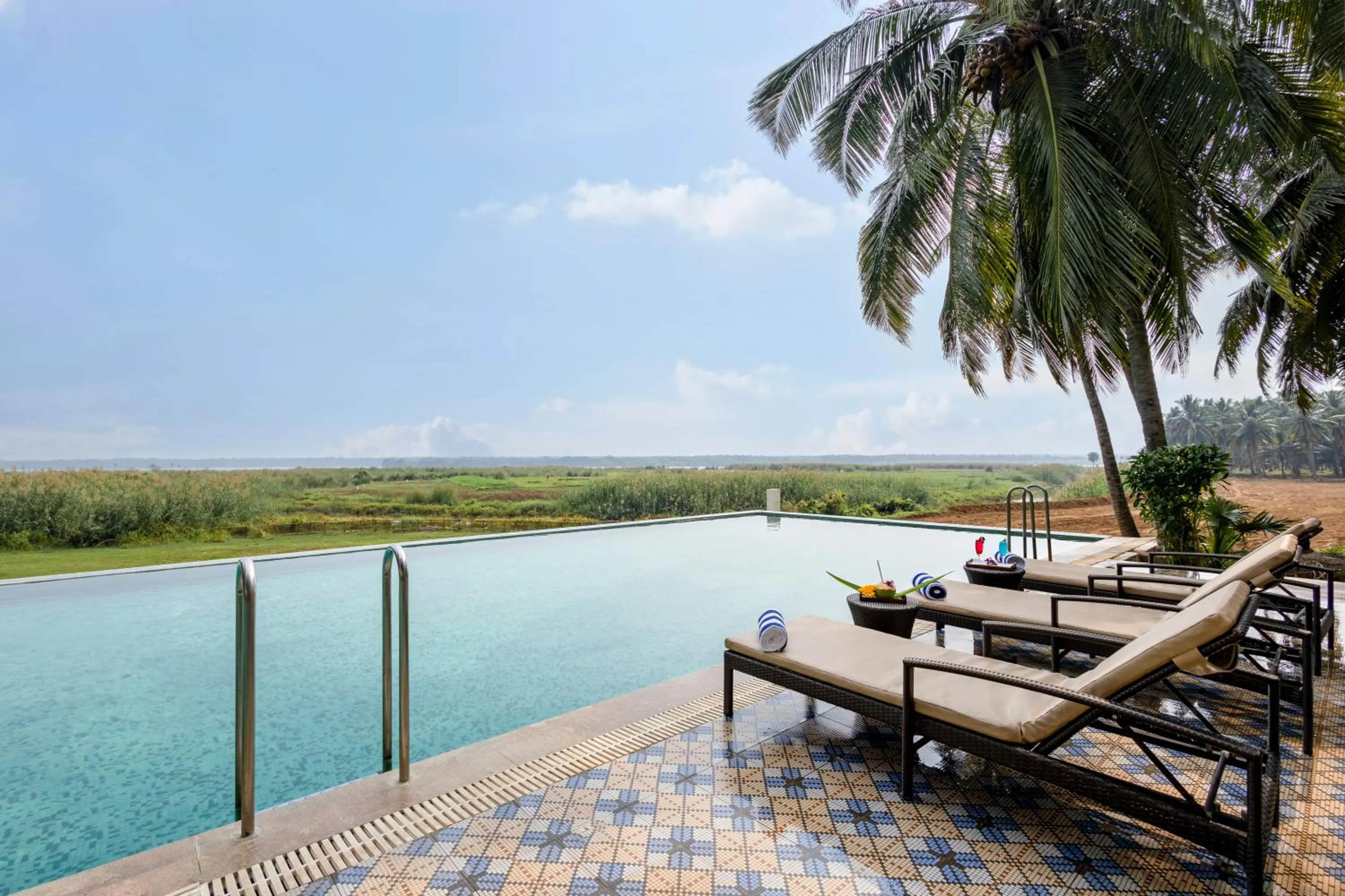 Pool view in Sterling Palavelli Godavari