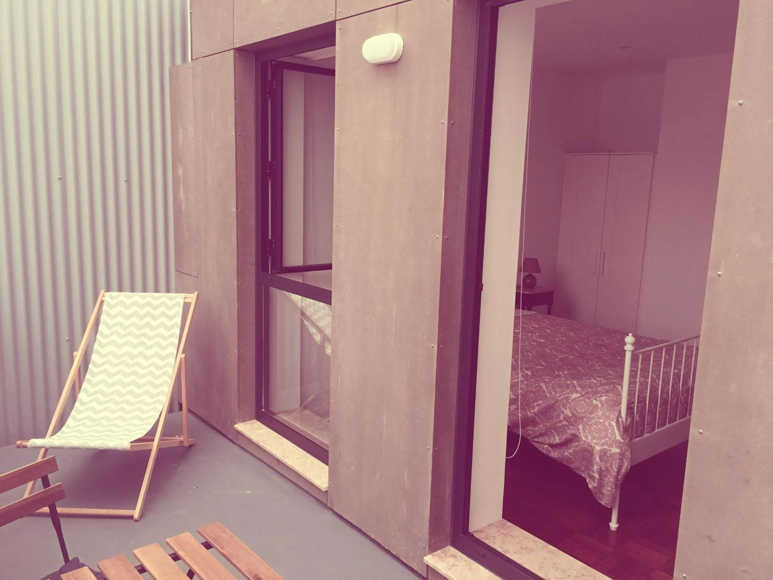 Balcony/Terrace, Bed in Casa dos Pátios II