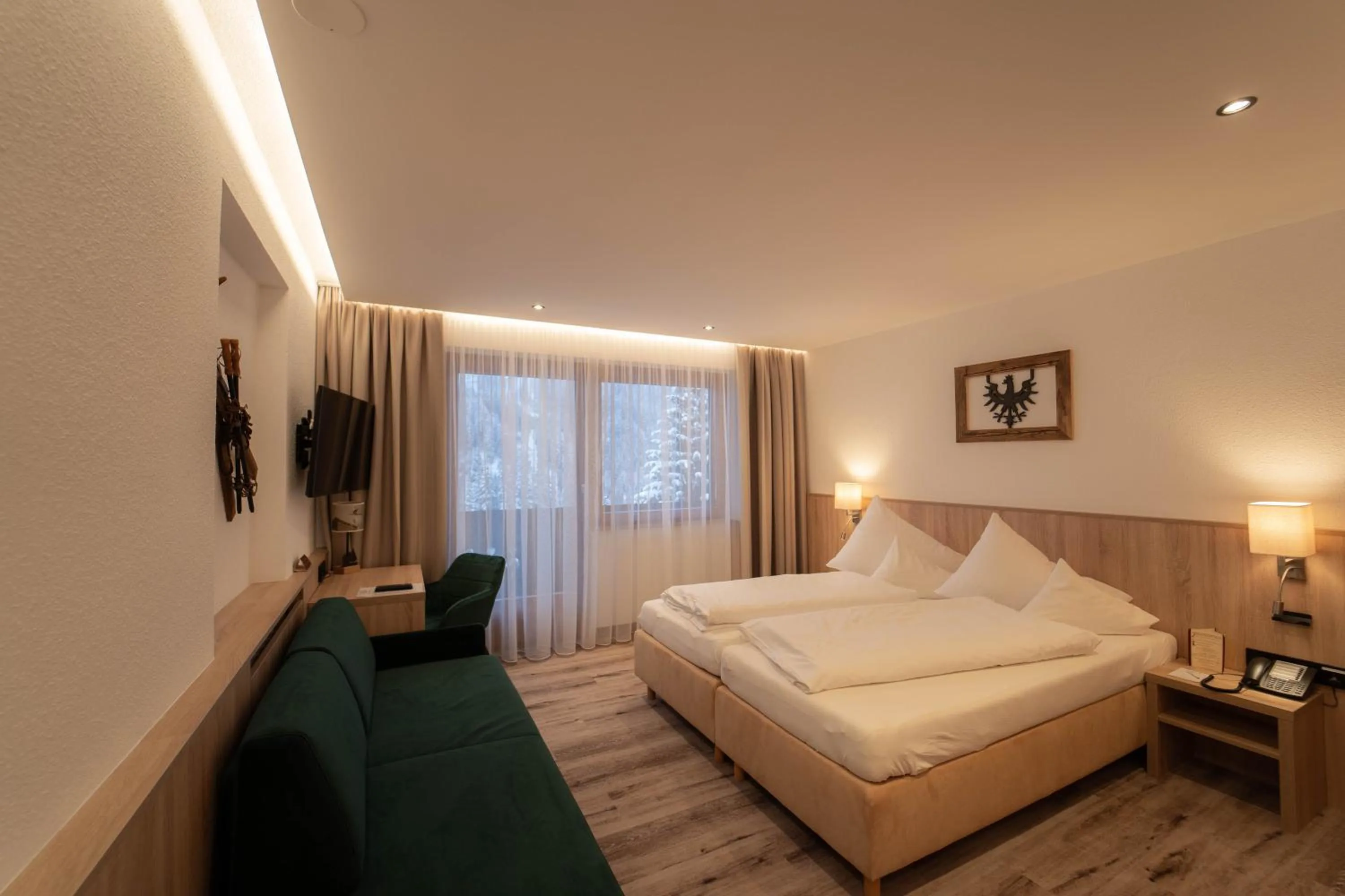 Bed in Hotel Karl Schranz