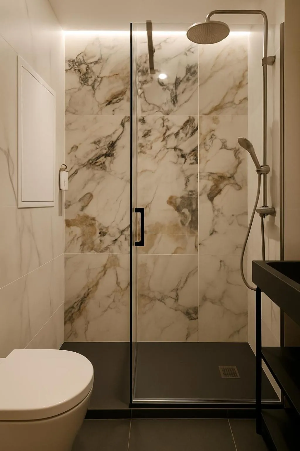 Shower in Grand Tonic hôtel & SPA Paris