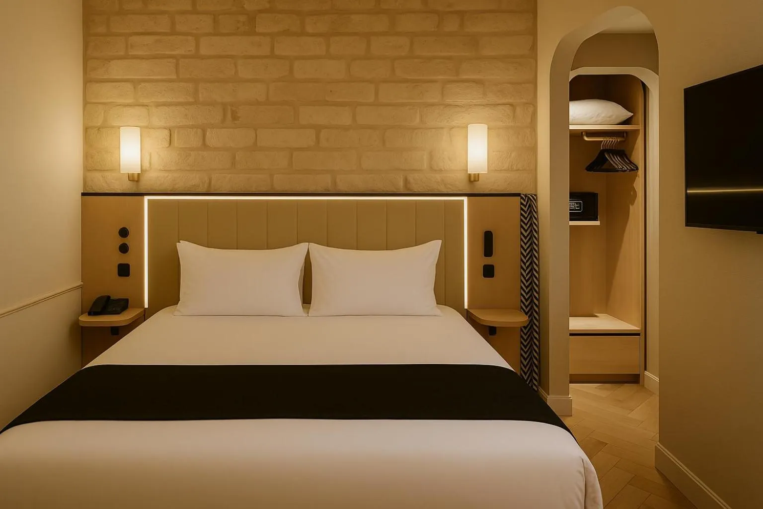 Photo of the whole room, Bed in Grand Tonic hôtel & SPA Paris