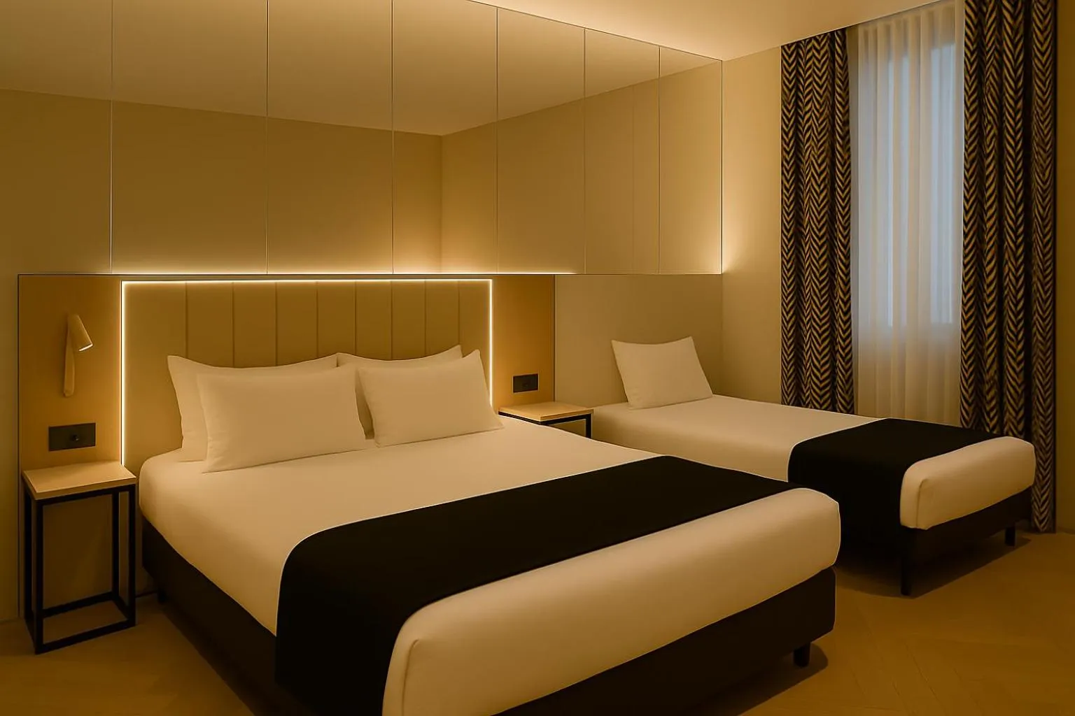 Bedroom, Bed in Grand Tonic hôtel & SPA Paris