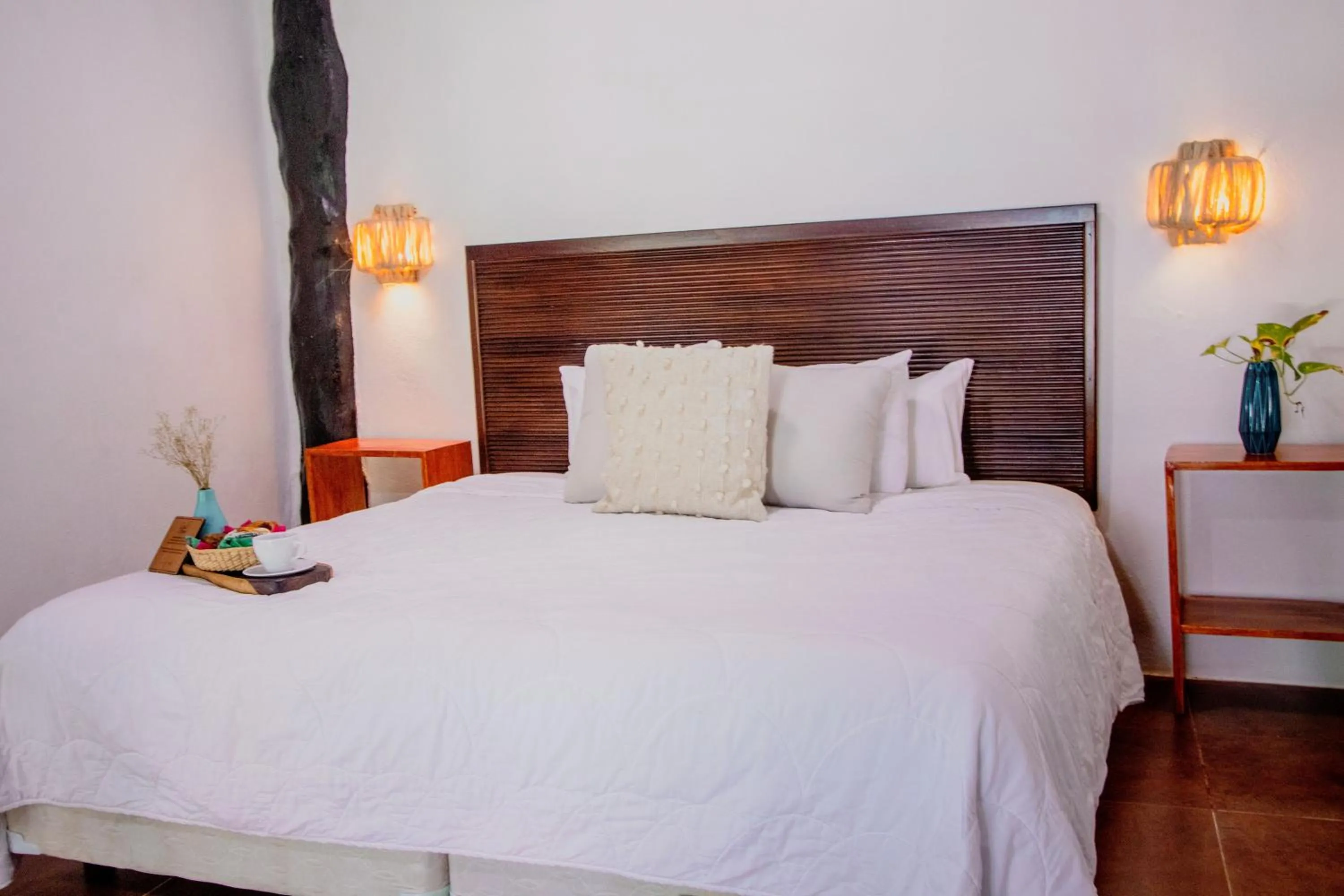 Bed in Hotel Las Nubes Holbox
