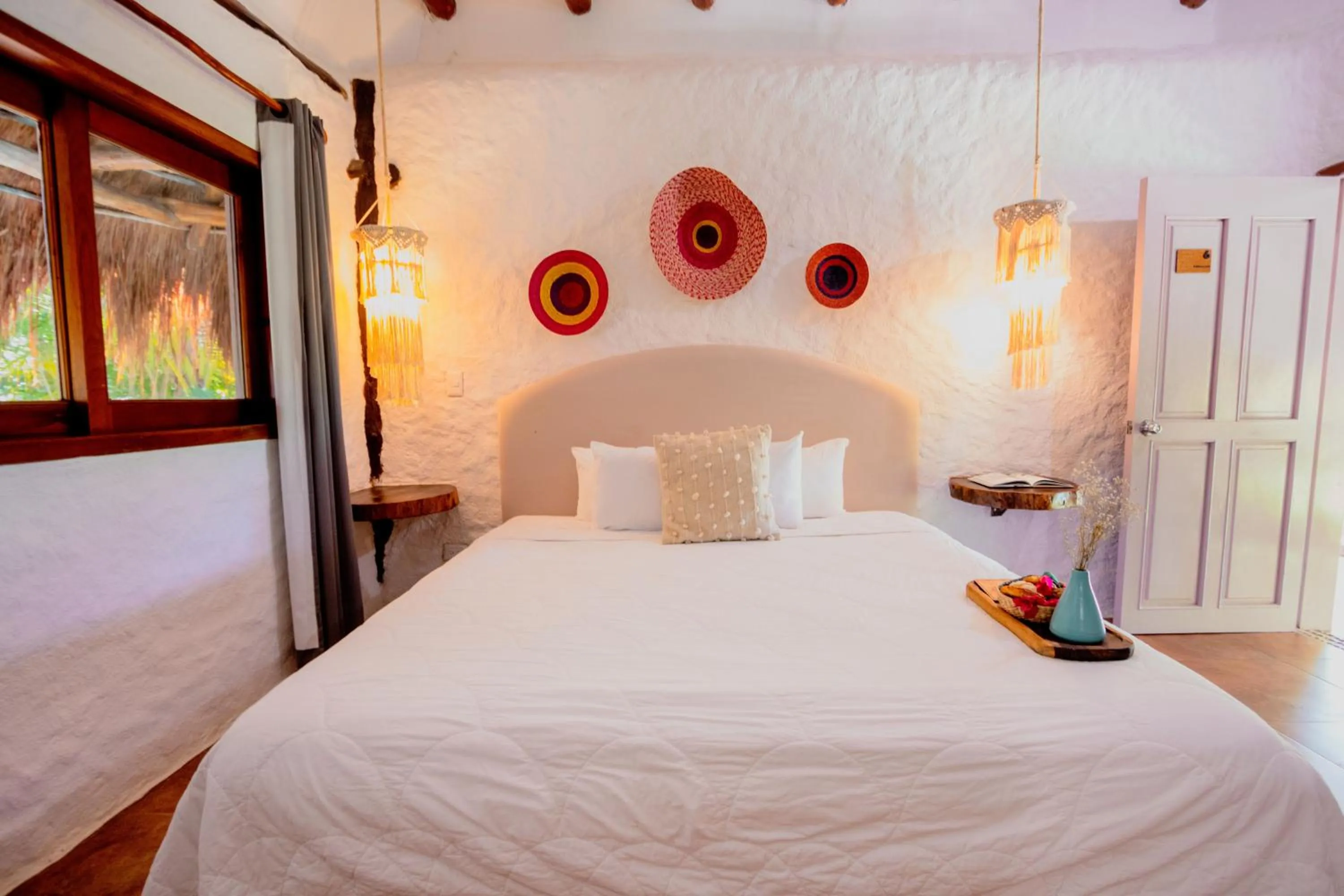 Bedroom, Bed in Hotel Las Nubes Holbox